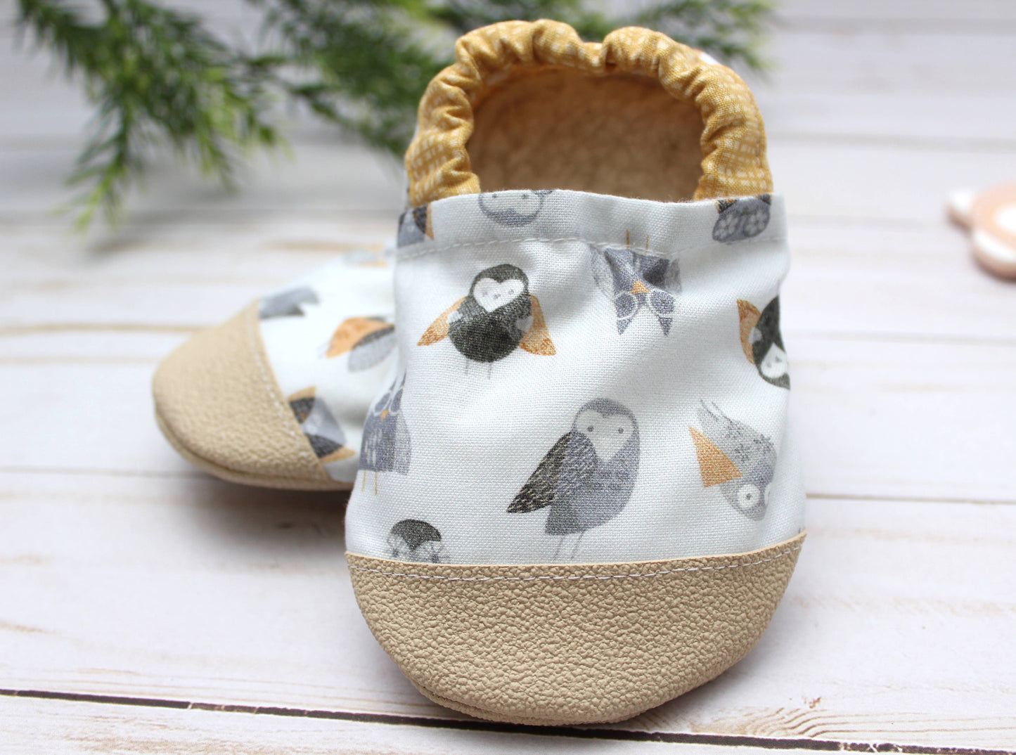 Scooter Booties - Hoot Hoot Owl Baby Shoes: 12 - 18 months