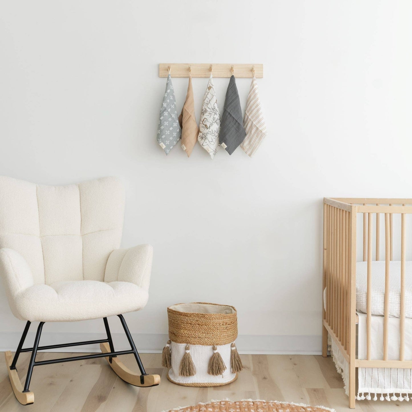 Crane Baby - Ezra 5-pc. Wash Cloth Set (Woodland Animal)
