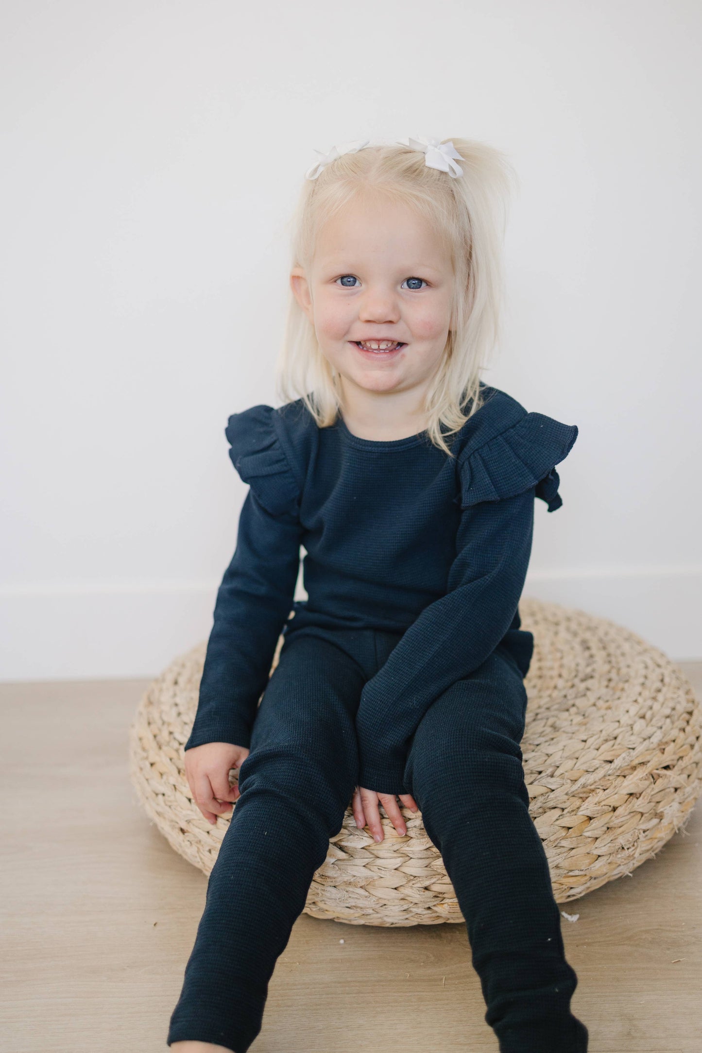 Henry Drew Collection - Ruffle Long Sleeve | Dark Sapphire