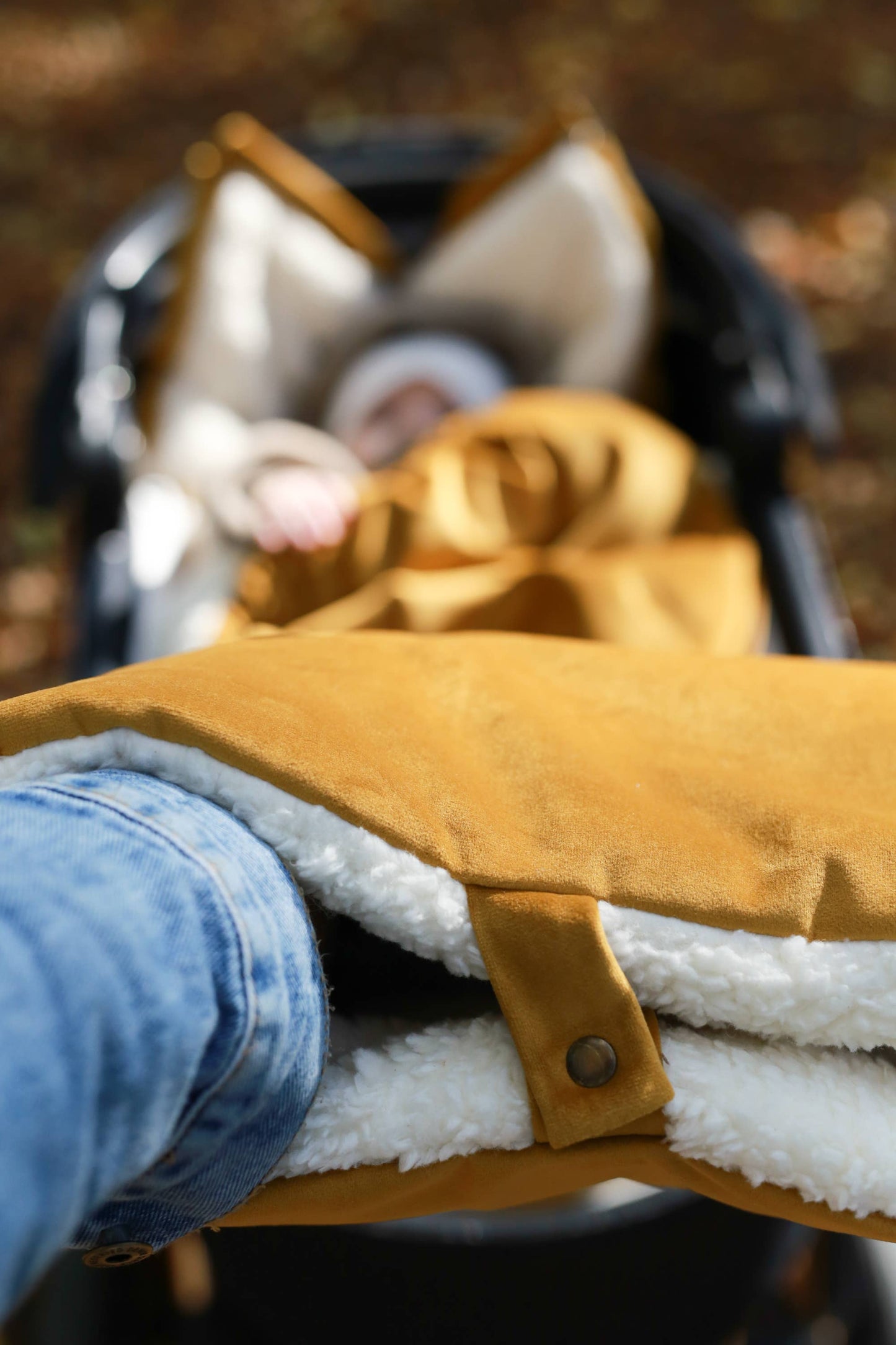 BABYLY - Waterproof velvet muff (hand warmer)/ stroller gloves
