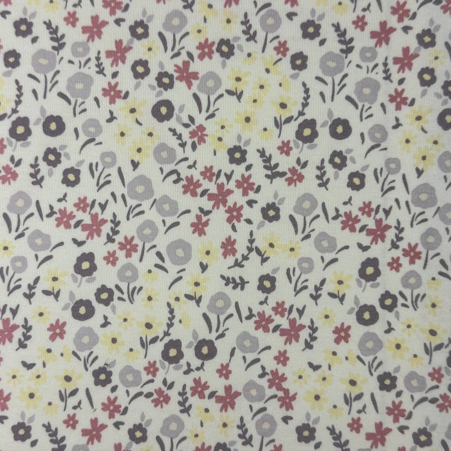 Colored Organics - Organic Baby Hattie Knot Bow Wrap - Giada Floral / Lilla