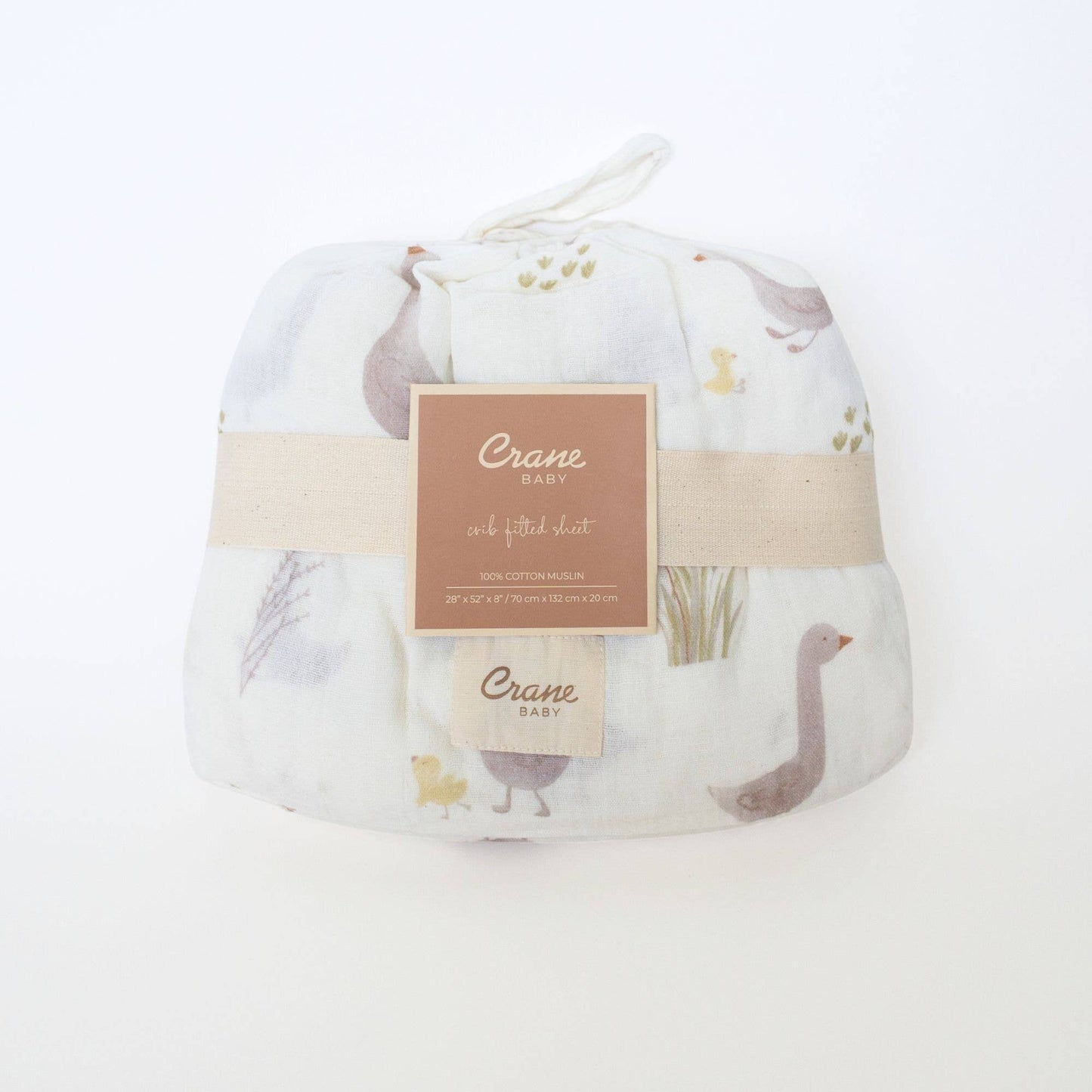 Crane Baby - Charlie Farmhouse Goose Crib Fitted Sheet