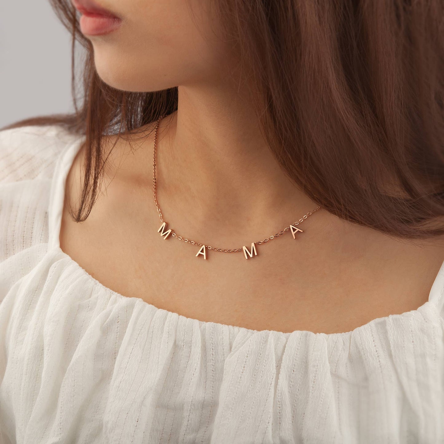 Anavia - Mama Letter Necklace Gift for Mom Jewelry