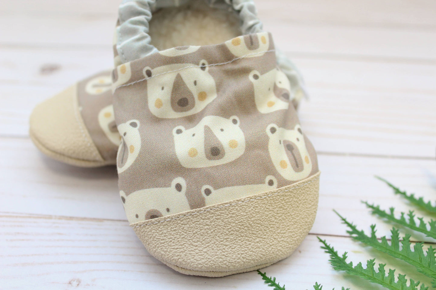 Scooter Booties - Beary Happy Baby Shoes 6-12m