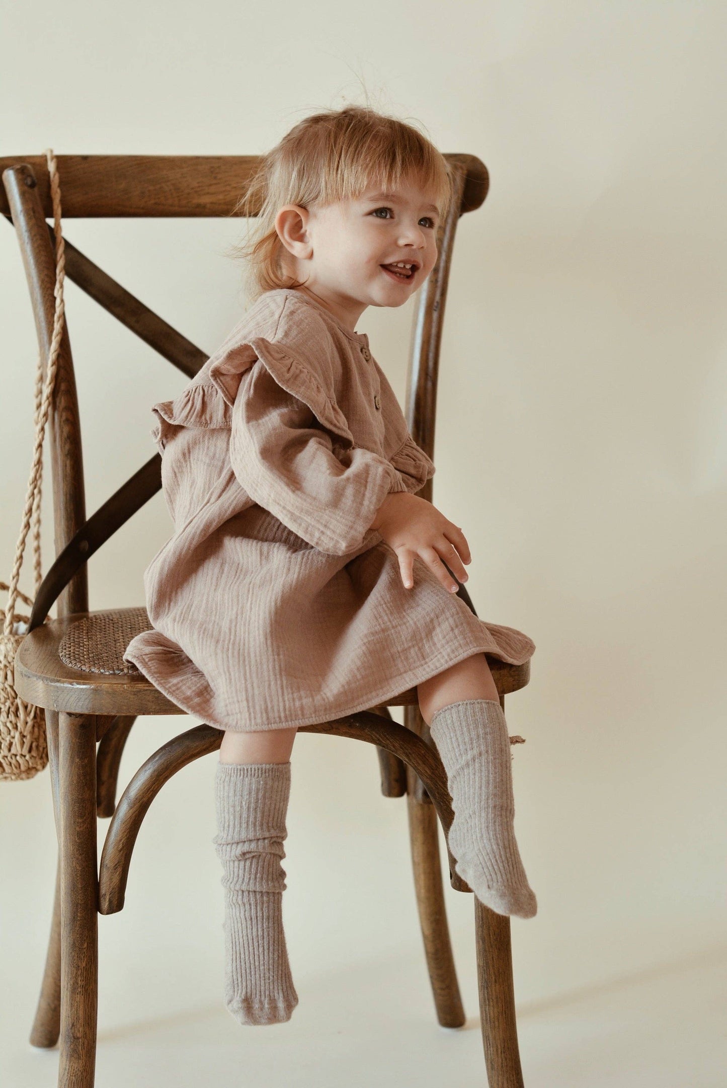 Eli & Nev - Baby / Kids Girl Muslin Long-Sleeves Dress 100% Cotton
