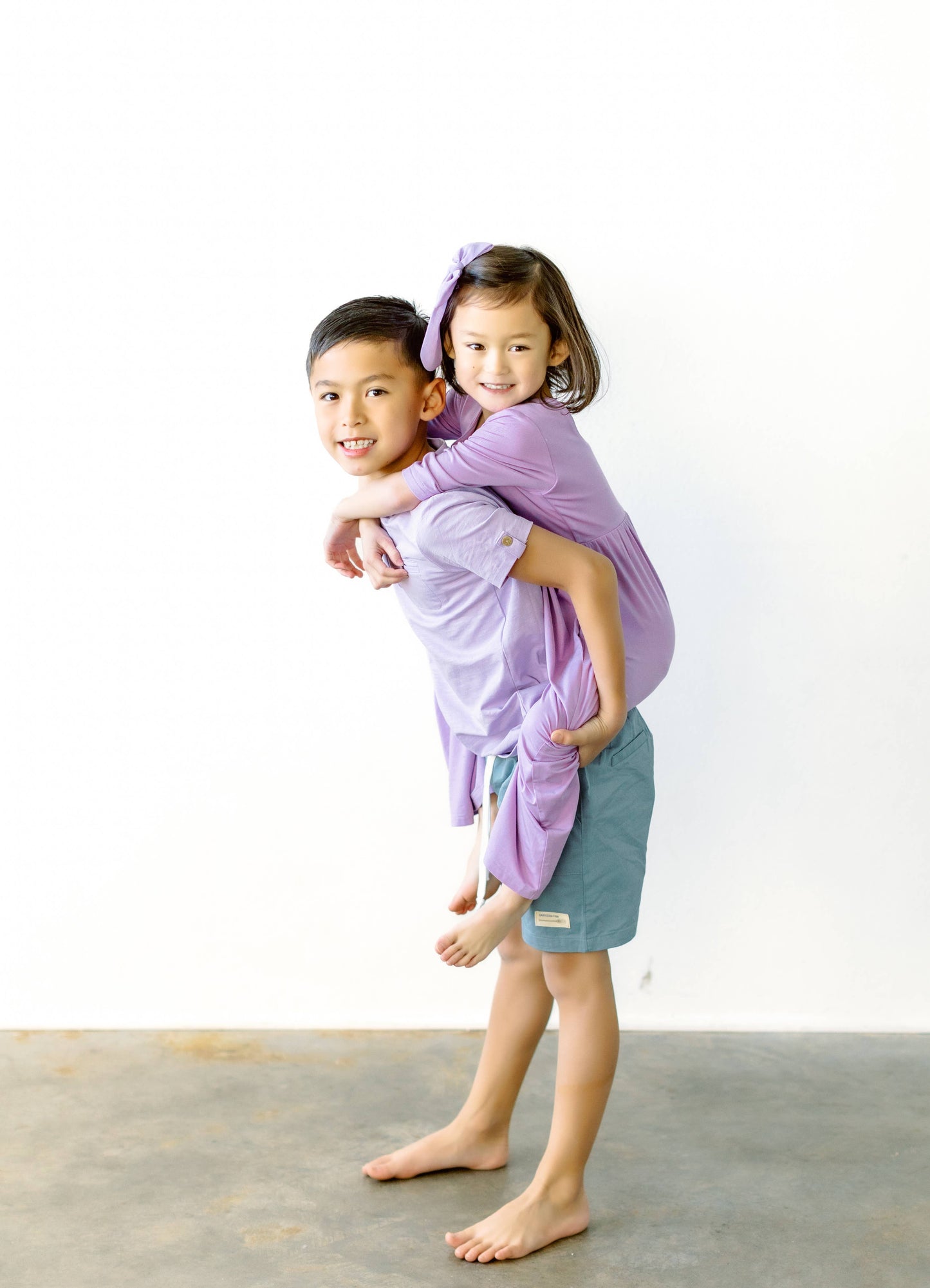 Sawyer & Finn Clothing - Boys Lavender Short Sleeve Shirt, Soft, Buttons