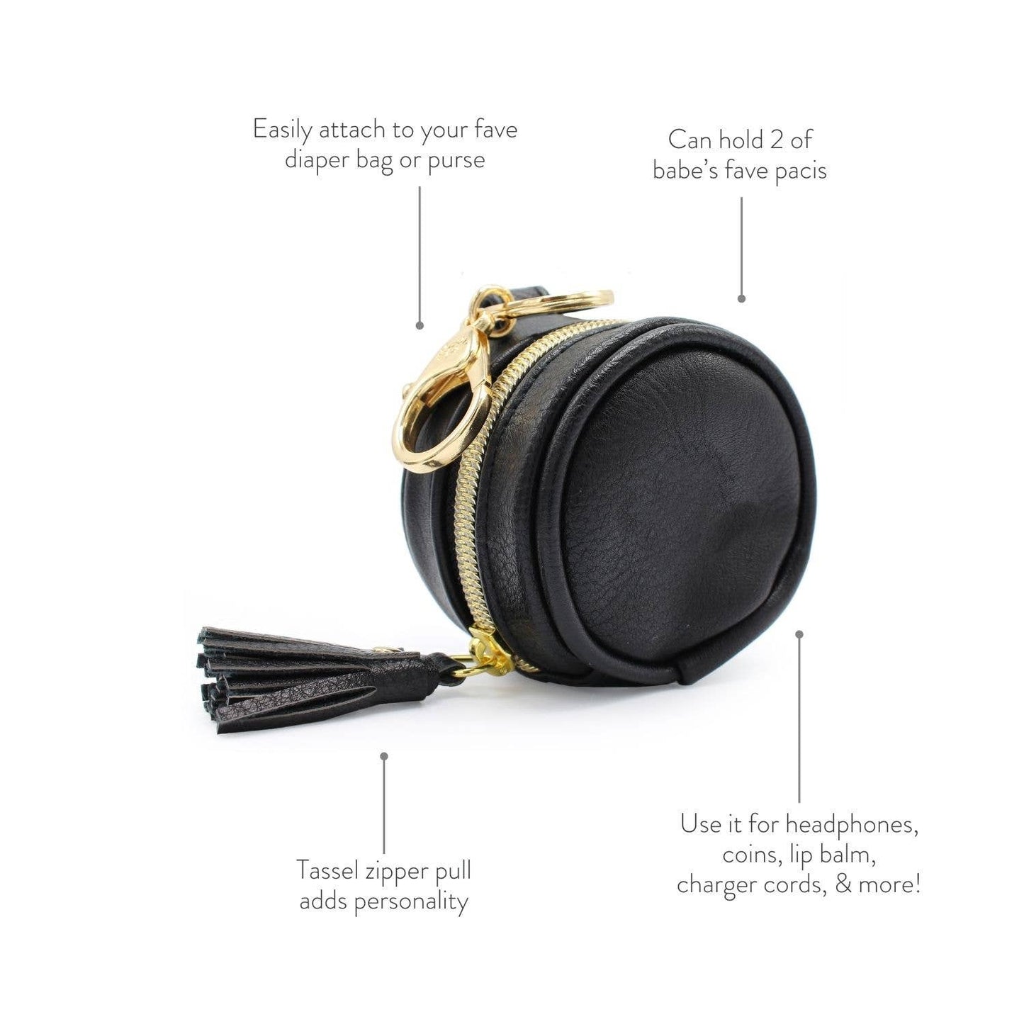 Itzy Ritzy - Blush Diaper Bag Charm Pod Keychain