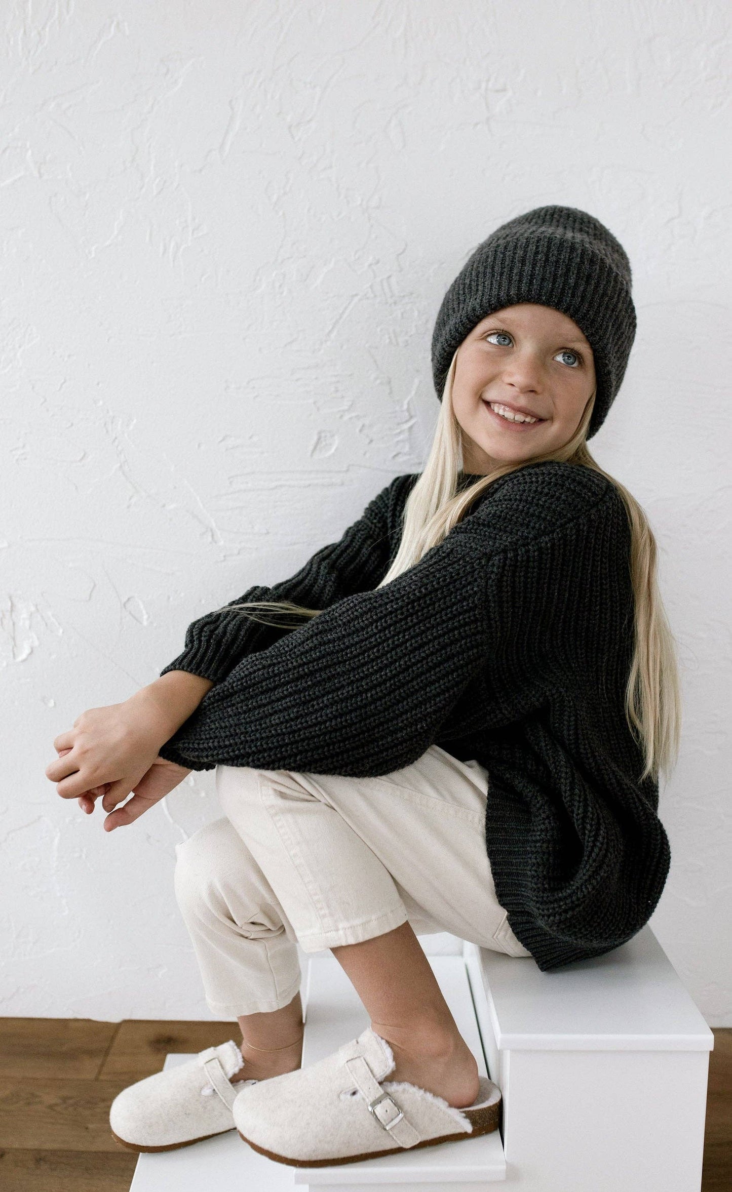 Oat Children - ‘Obsidian’ Chunky Knit Sweater