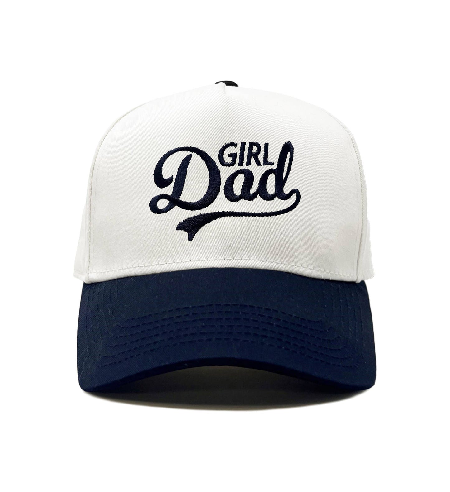 Funky Junque - Two Tone Cap - Girl Dad - Navy/White