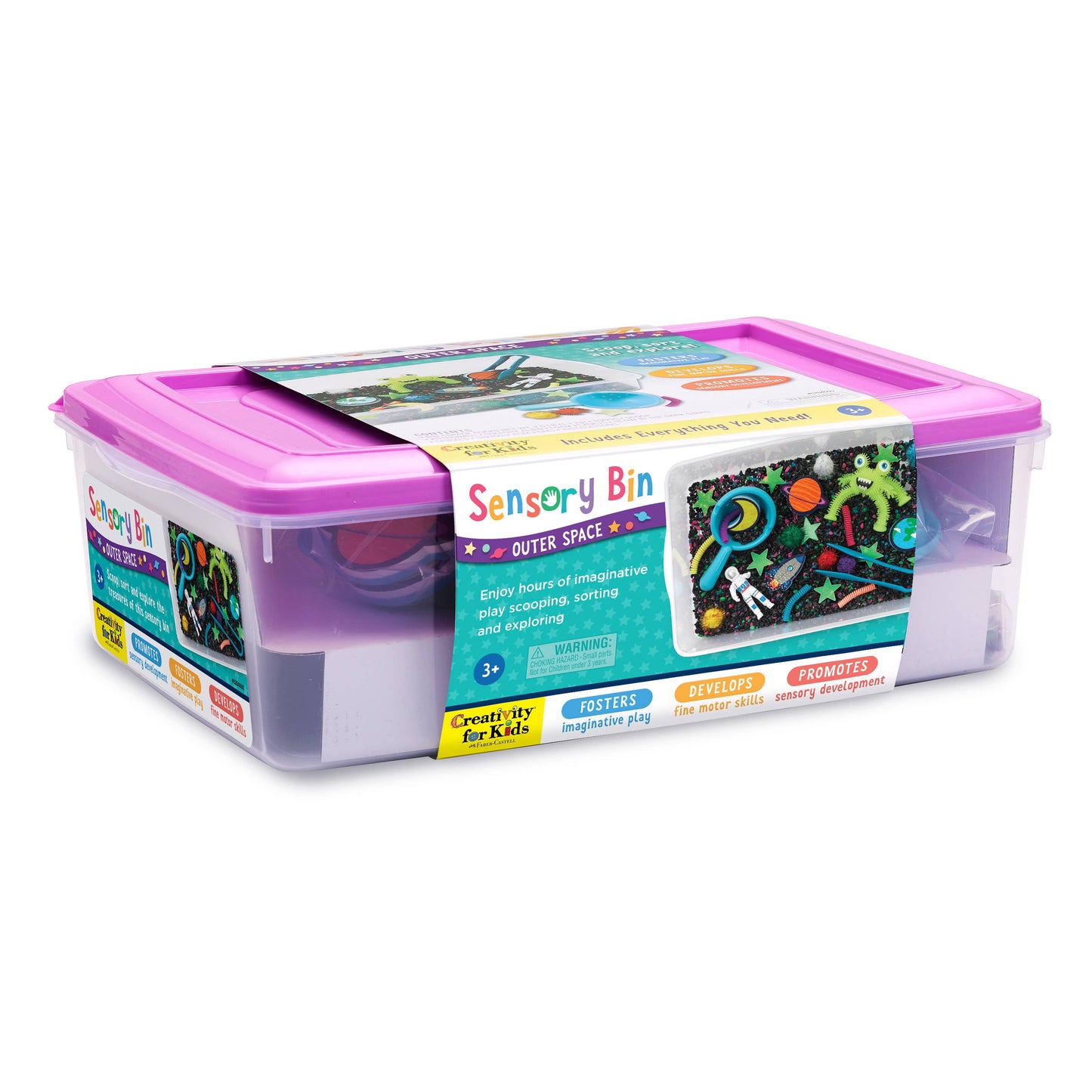 Faber-Castell / Creativity for Kids - Sensory Bin Outer Space Activity Bin for Kids