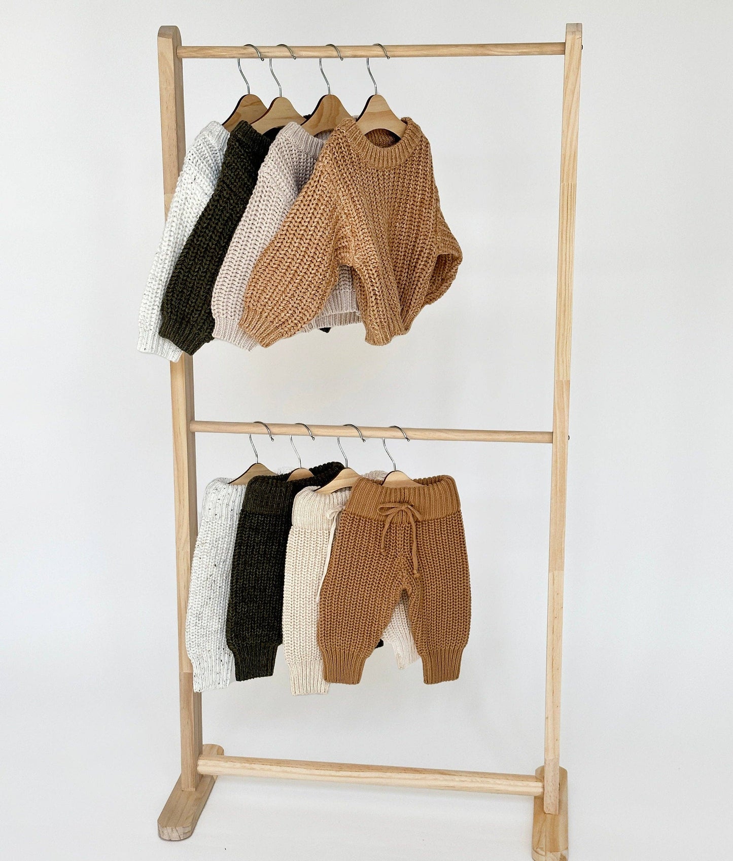 OLIVE & CRADLE - KIDS Chunky Knit Braided Sweater Cotton
