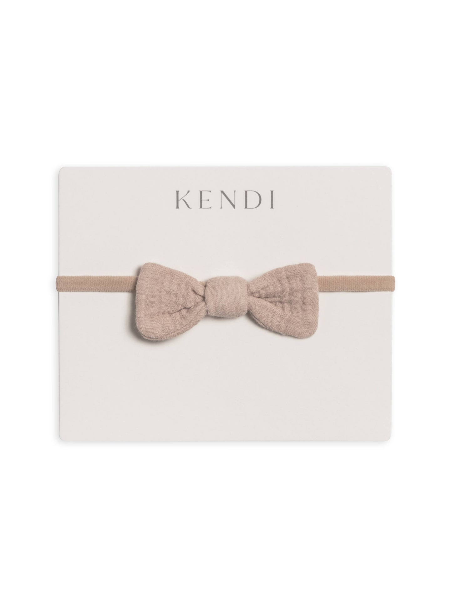 Colored Organics - Organic Baby Muslin Dainty Bow Headband - Beige