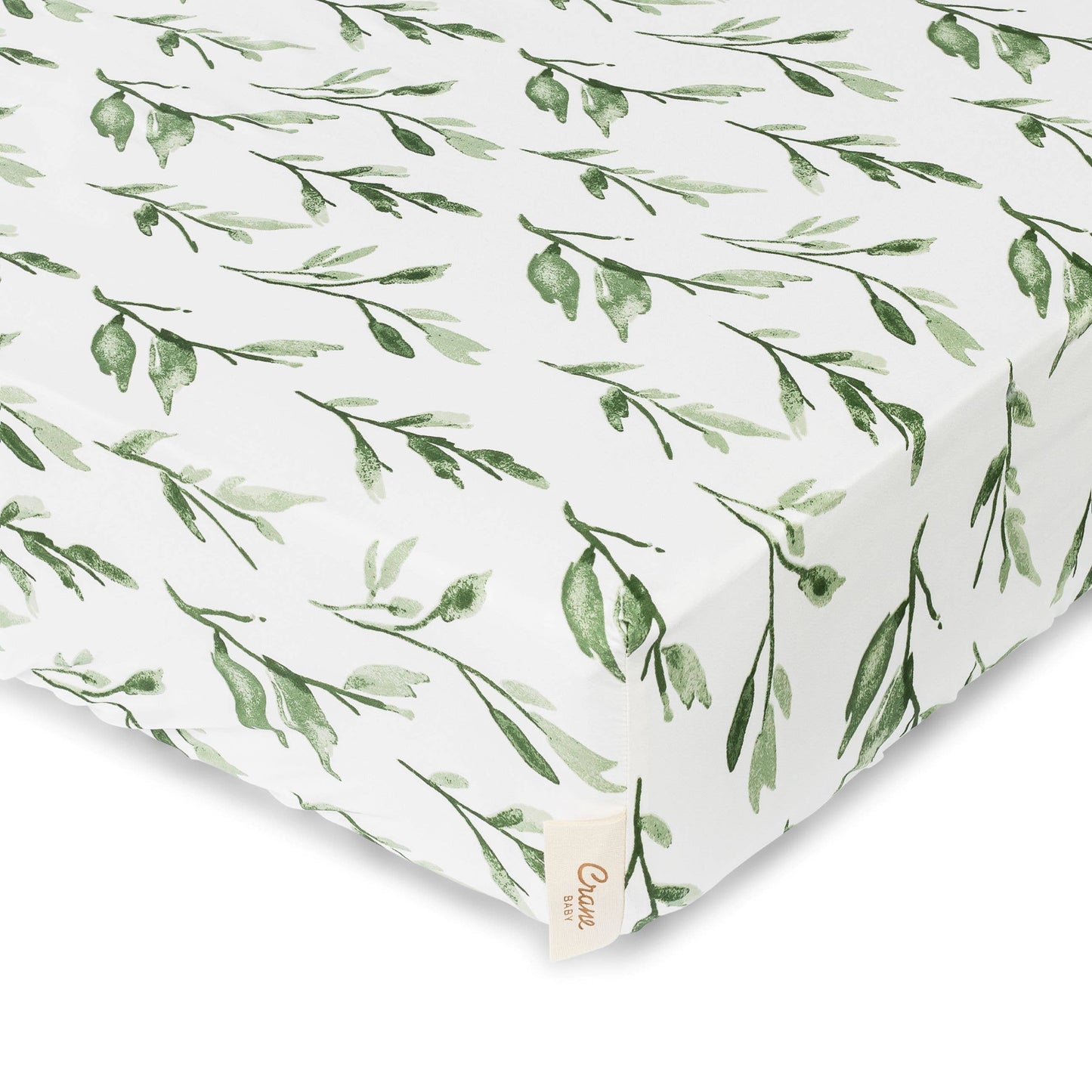 Crane Baby - Parker Leaf Crib Fitted Sheet