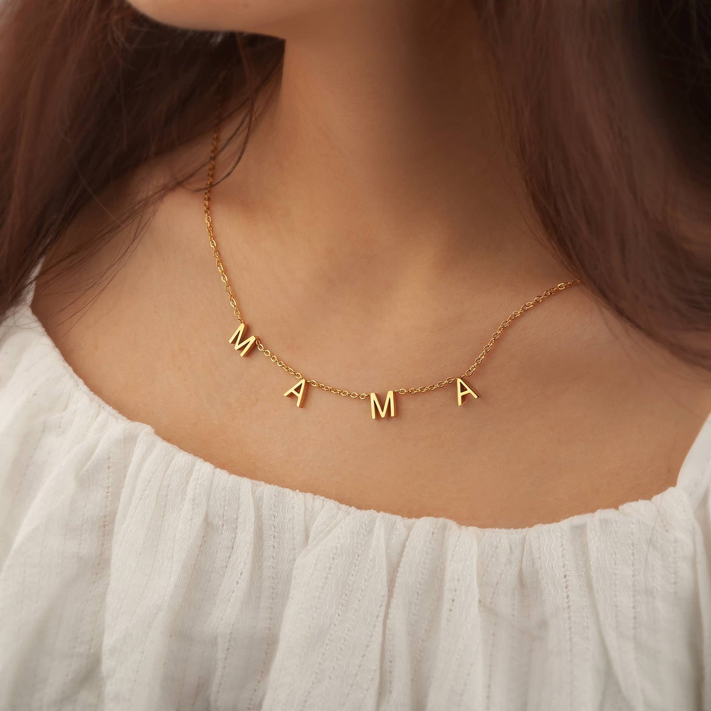 Anavia - Mama Letter Necklace Gift for Mom Jewelry