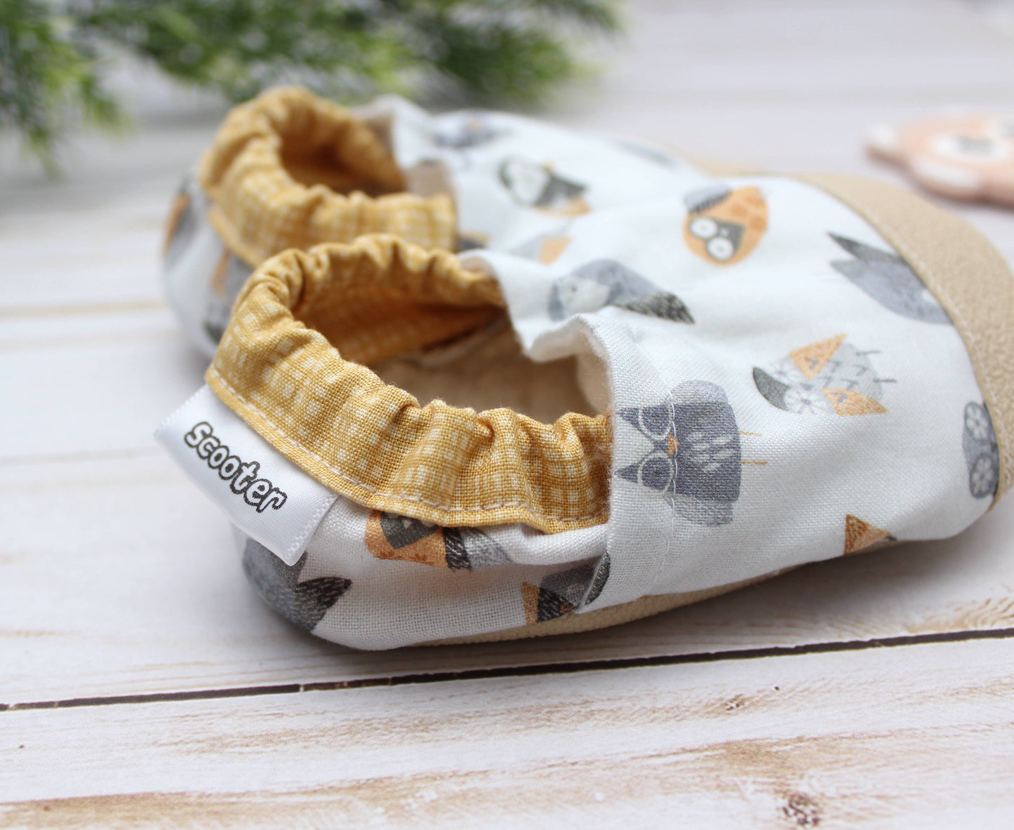 Scooter Booties - Hoot Hoot Owl Baby Shoes: 12 - 18 months