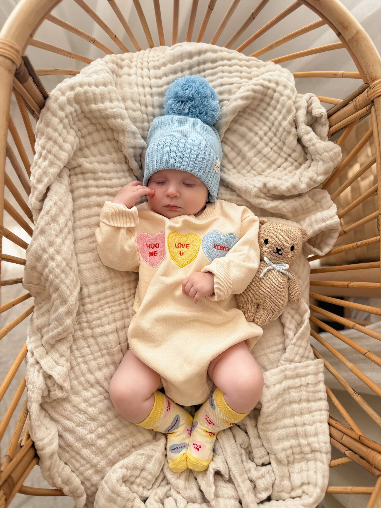 Luna + Luca - Candy Hearts Bubble Romper