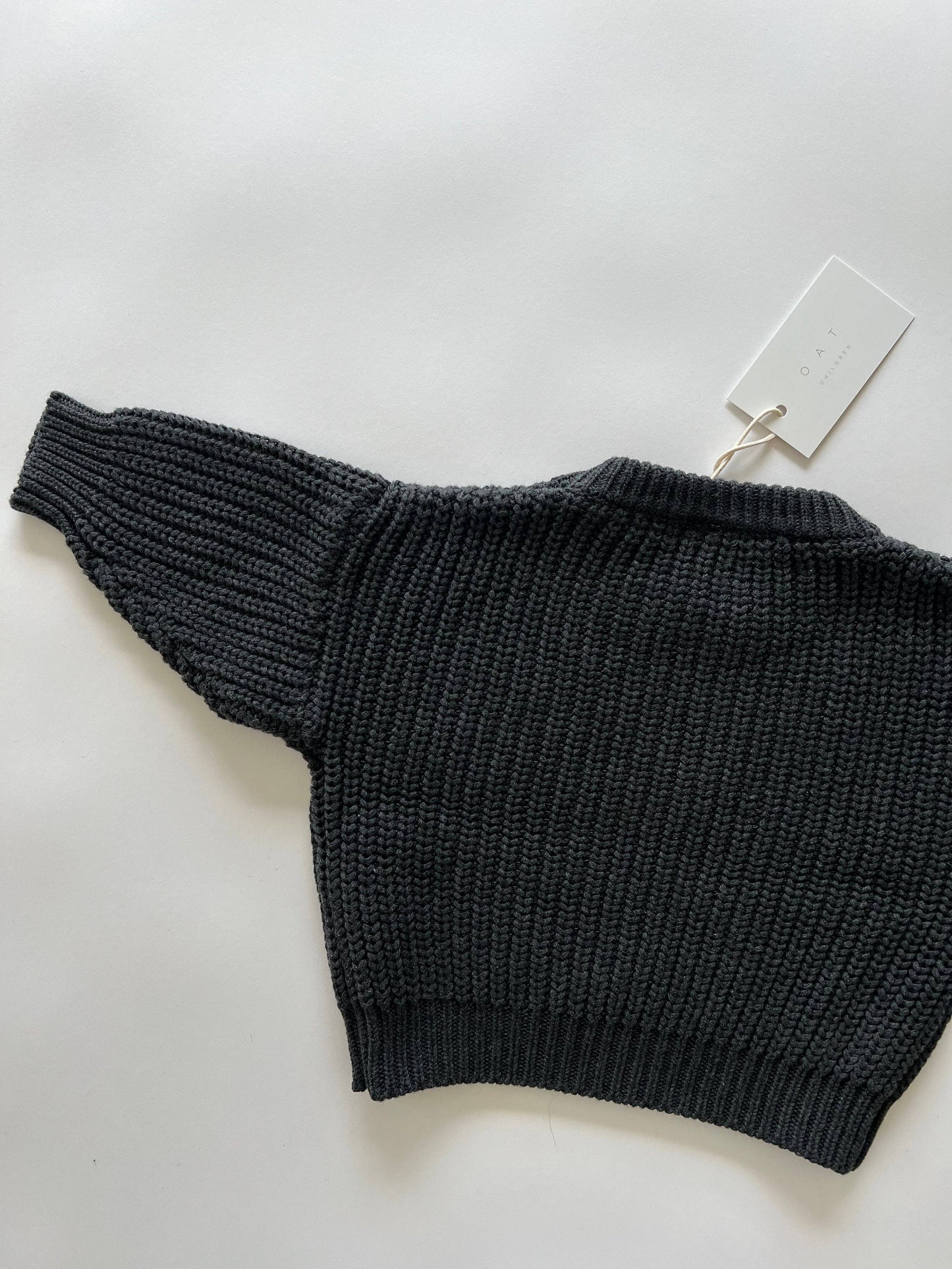 Oat Children - ‘Obsidian’ Chunky Knit Sweater