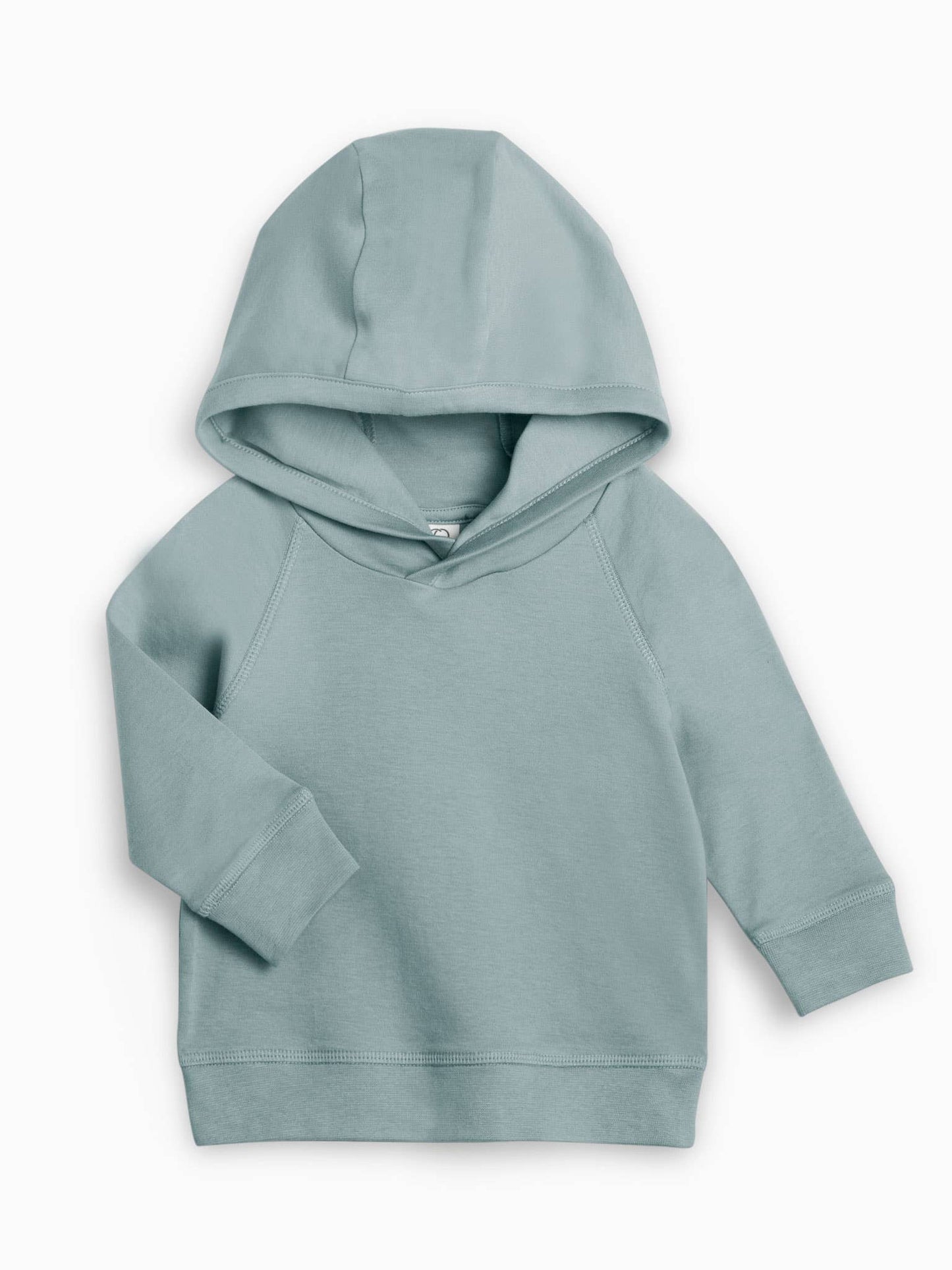 Colored Organics - Organic Baby and Kids Madison Hooded Pullover - Tide