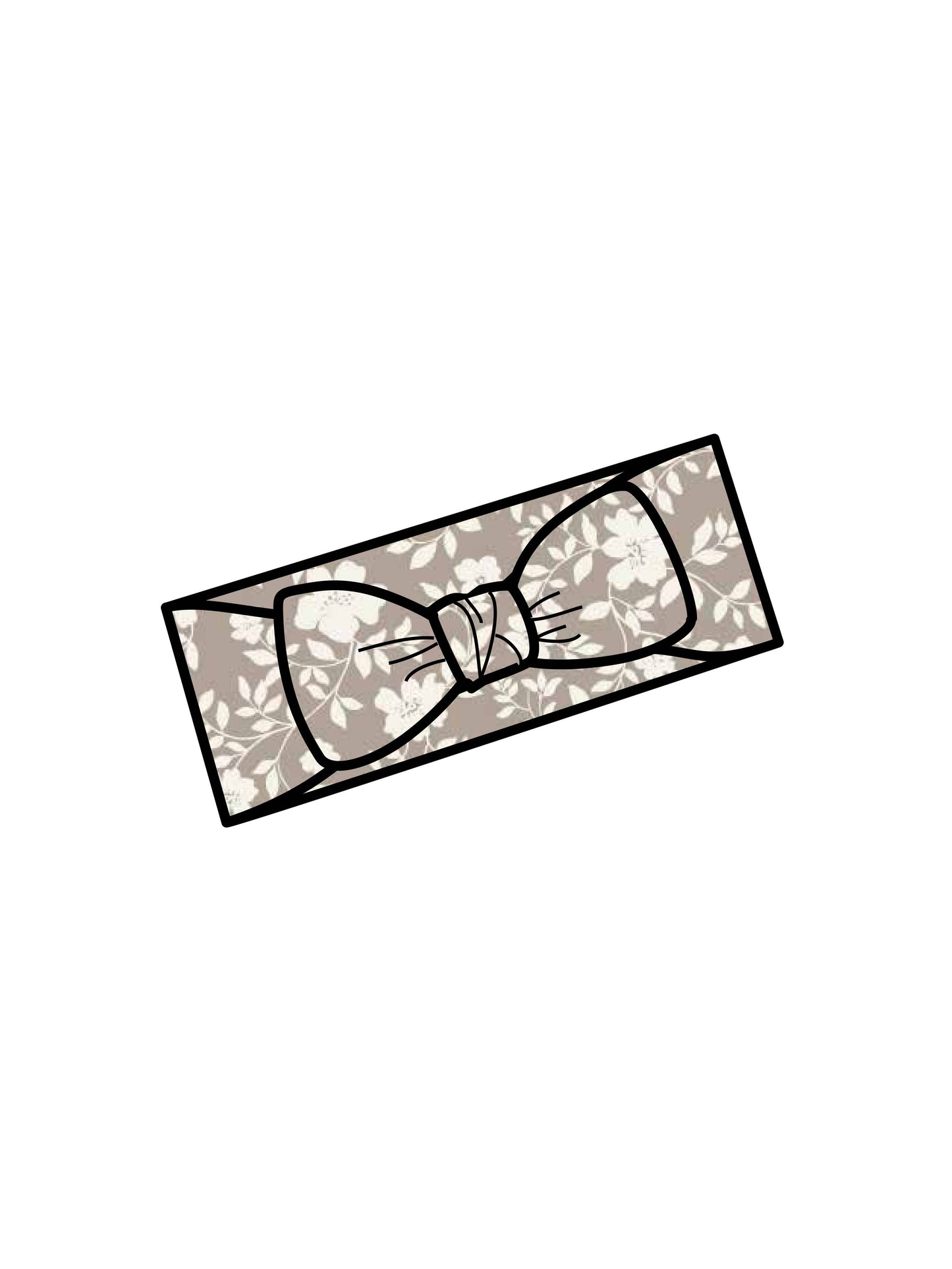 Colored Organics - Organic Baby Hattie Knot Bow Wrap - Nicola Floral / Beige