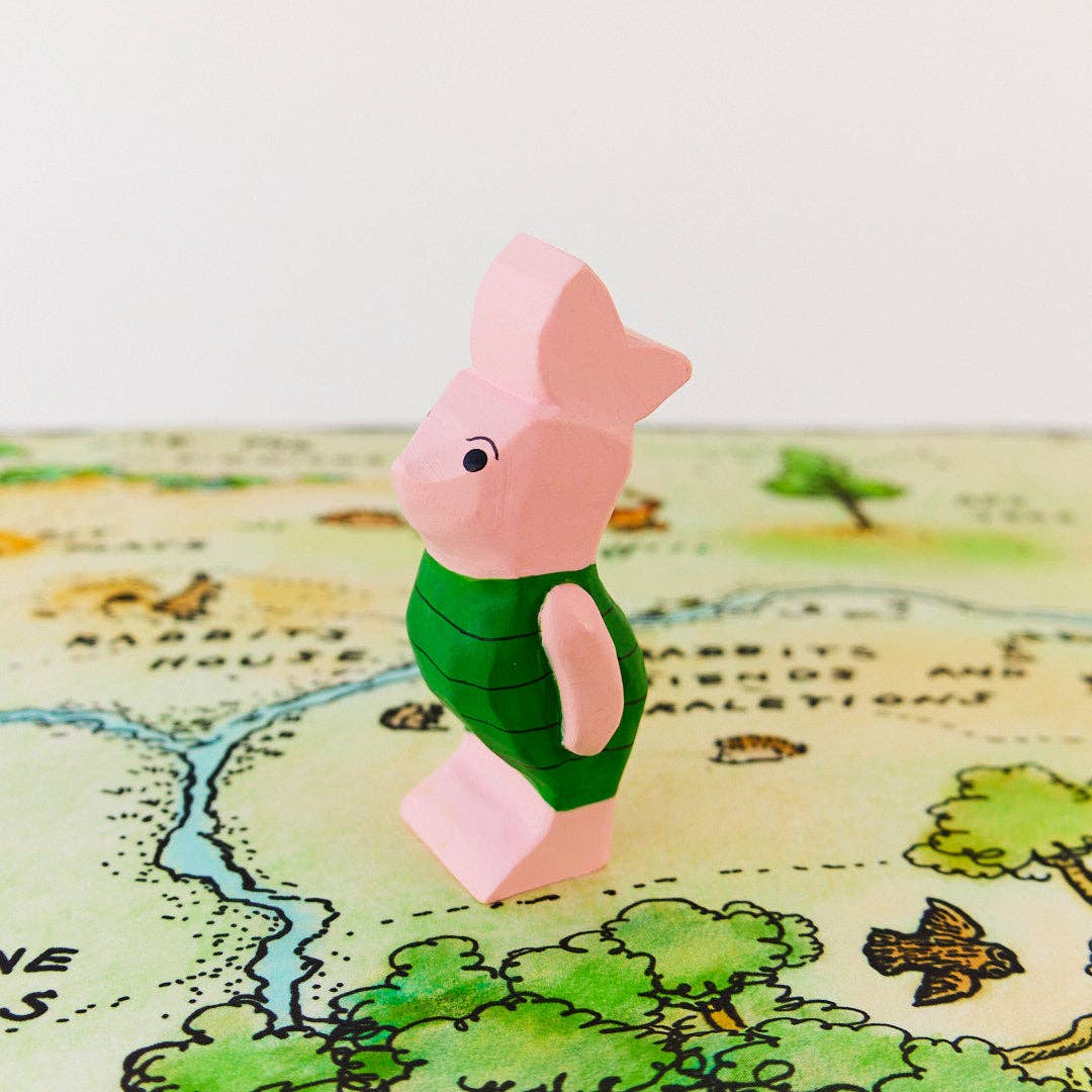 Sarah’s Silks - Piglet Woden Figure