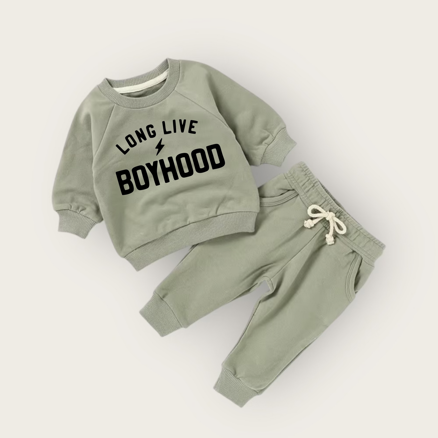 Tiny toes Baby Co - Long Live Boyhood organic lounge set