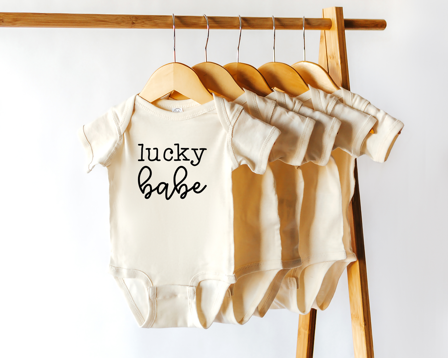 Wildflowers + Cotton - Lucky Babe: Short Sleeve Onesie