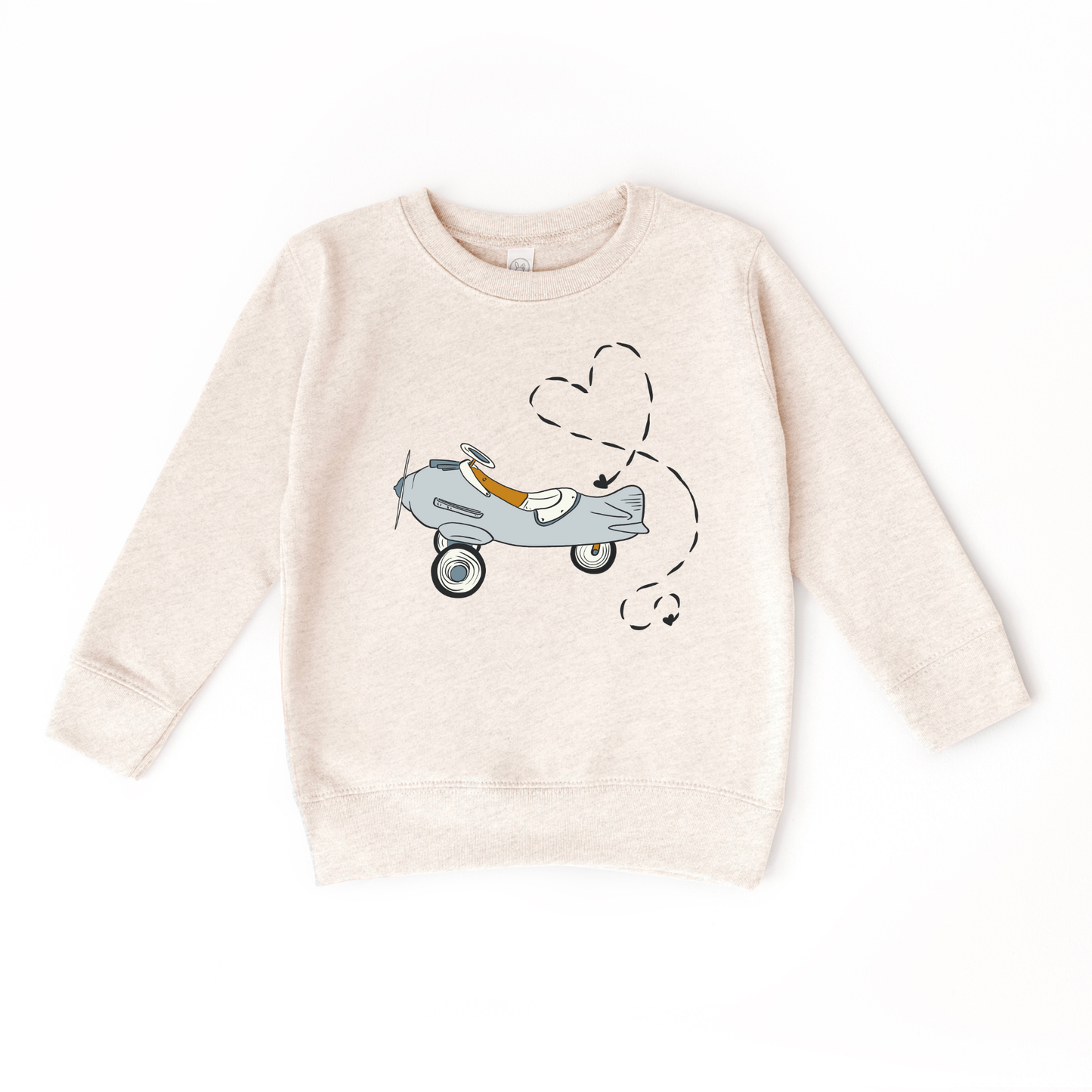 Benny & Ray Apparel - Love is in the Air Airplane Valentine Day Kids sweatshirt