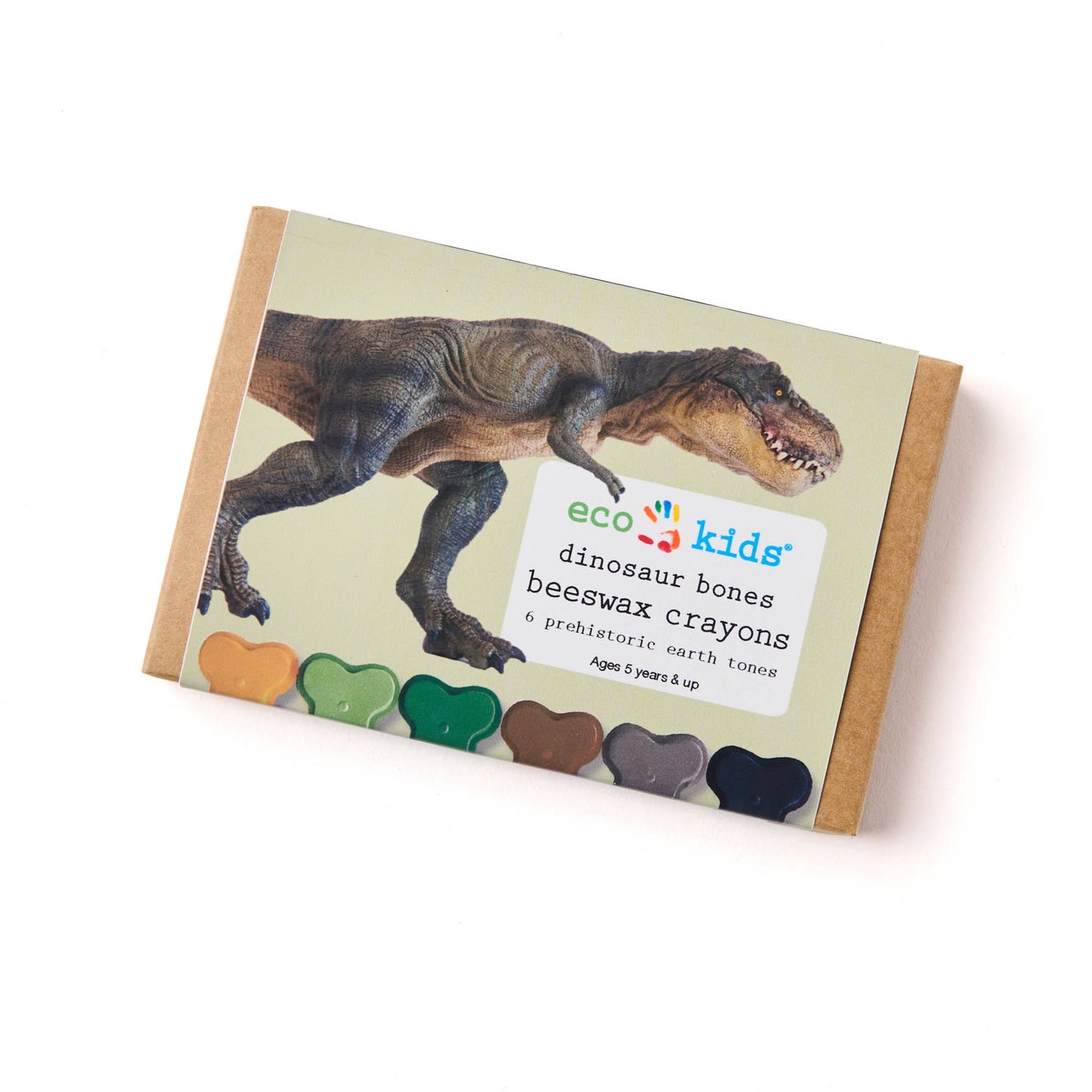 eco-kids / elseware unplug - Beeswax crayons - dinosaur bone - case