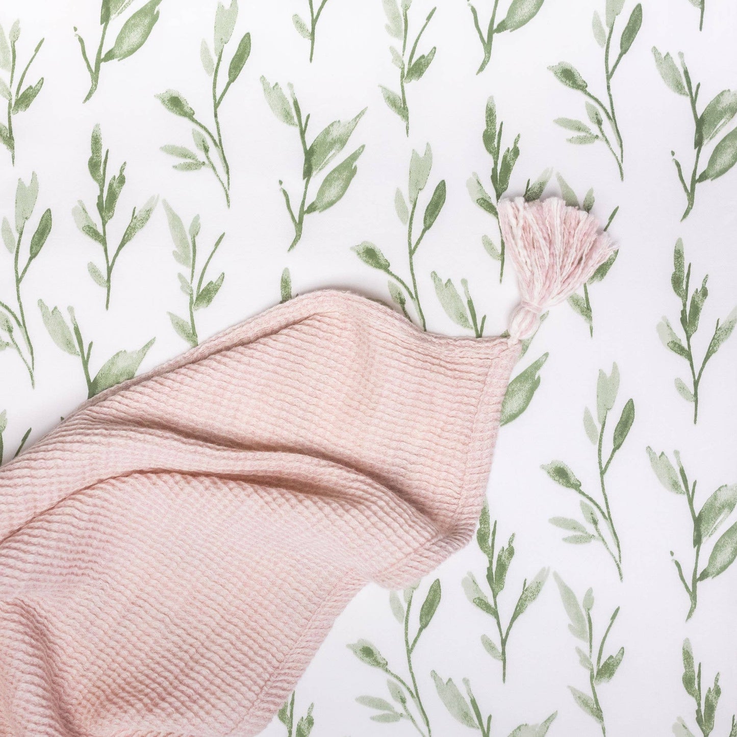 Crane Baby - Parker Leaf Crib Fitted Sheet