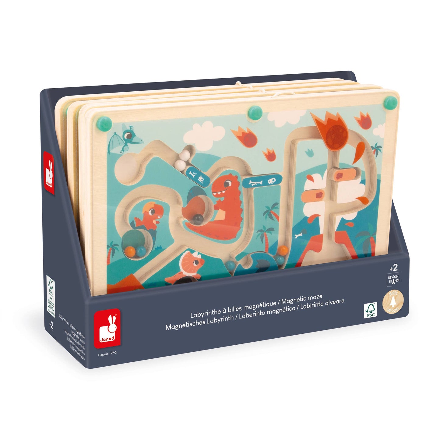 Janod - Dinos Magnetic Marble Maze