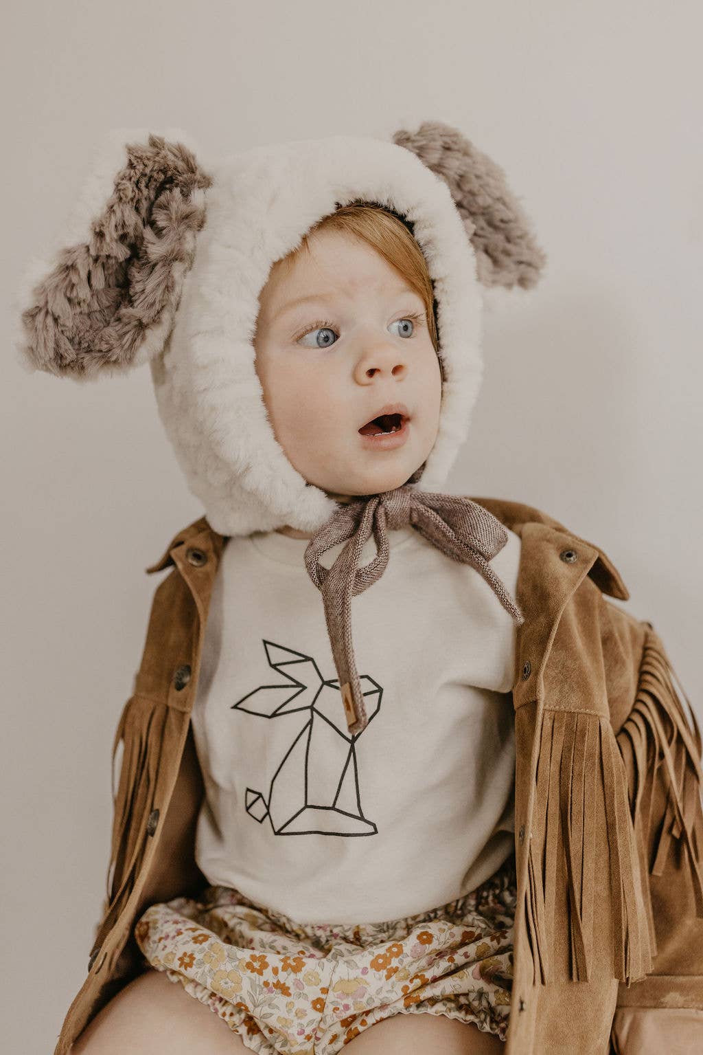 Tate & Adele - Geometric Bird Fox Bee Bear Bunny Heart Graphic Bodysuit