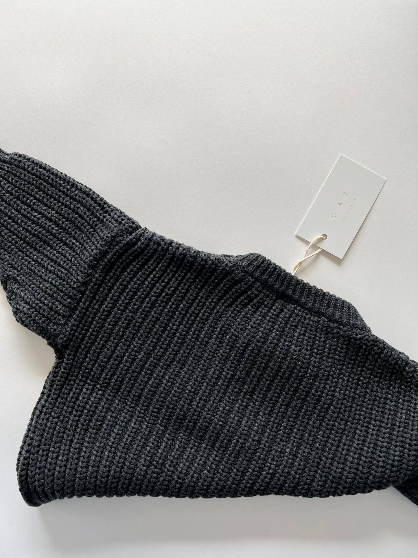 Oat Children - ‘Obsidian’ Chunky Knit Sweater