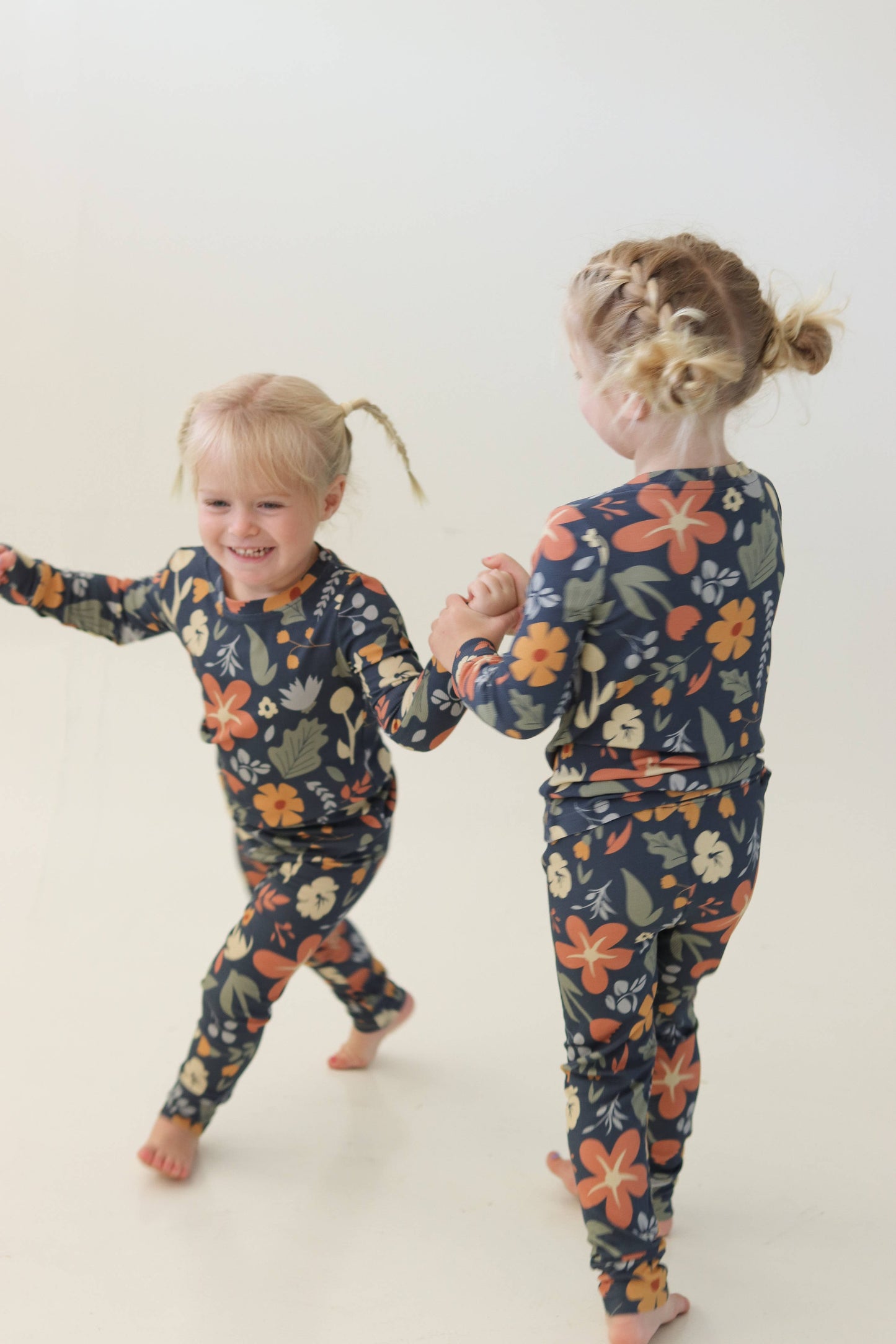 Honeycomb Goods - Dark Floral Two-Piece Pajamas