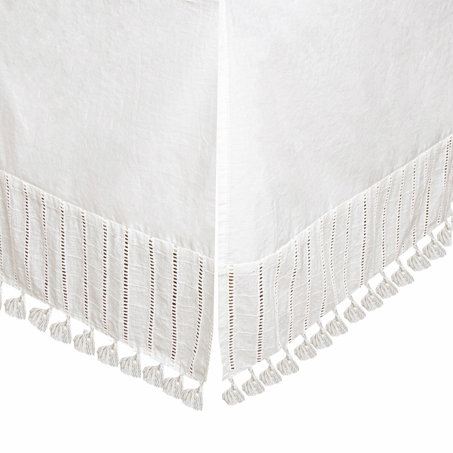 Crane Baby - Off-White Boho Bed Skirt