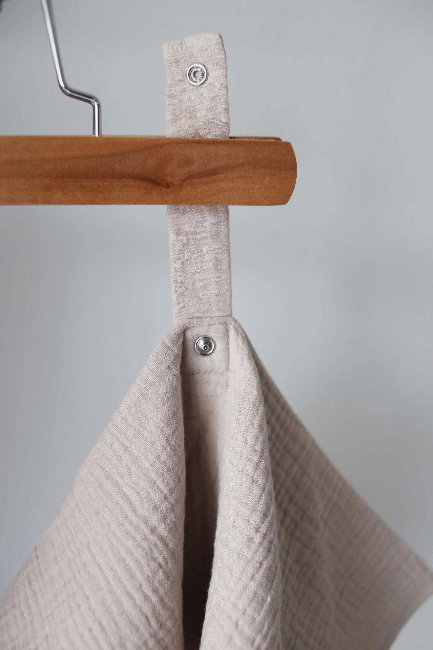 Marlowe & Co - Natural Sand Organic Cotton Muslin Lovey Blanket