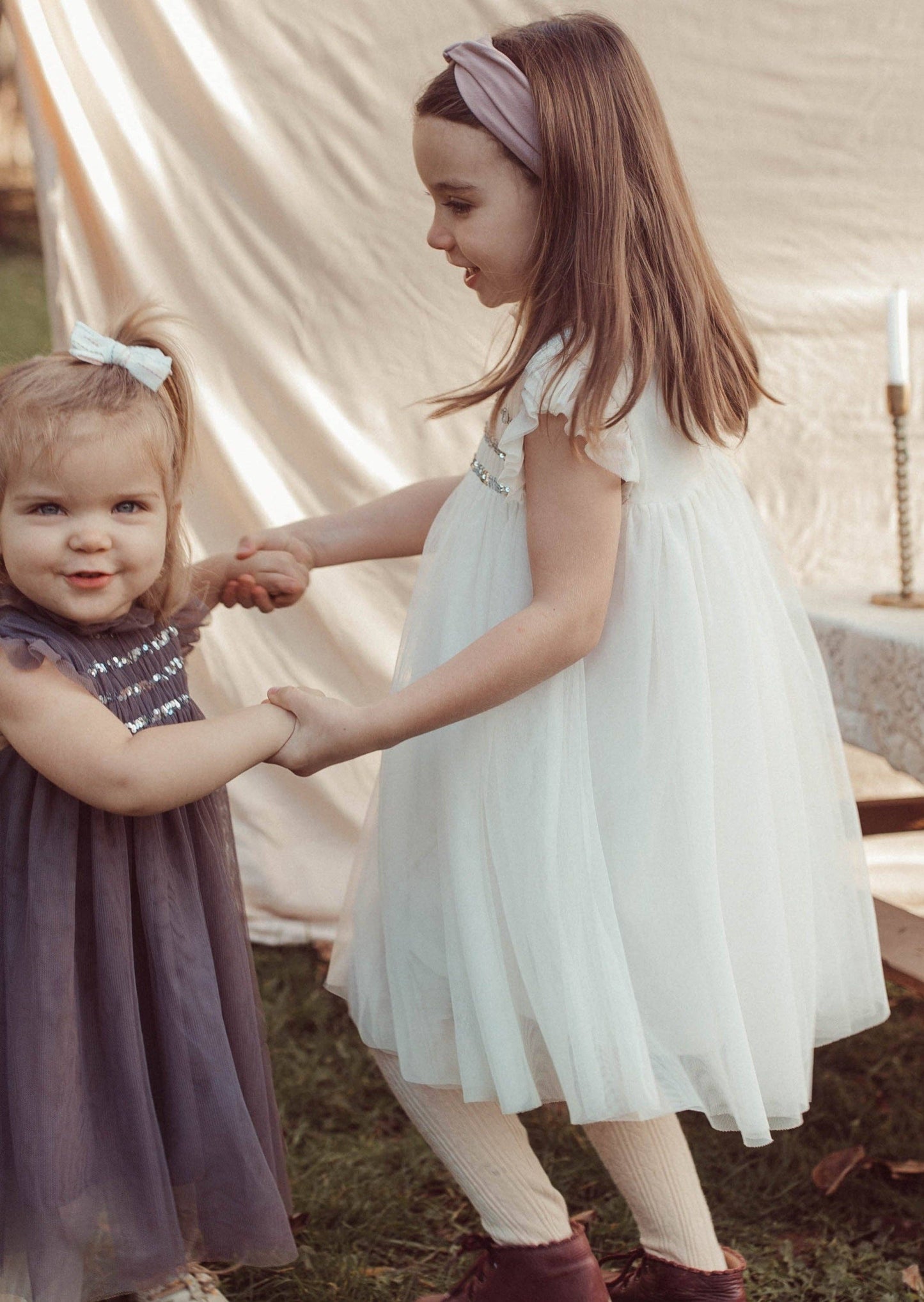 Le Petit Lapin - Scarlett | Cotton Tulle Dress | Ivory