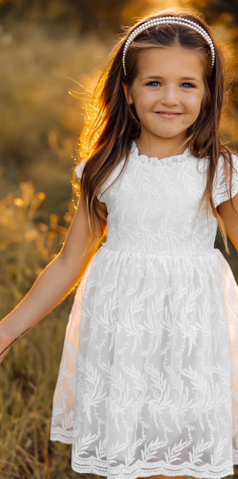 Indie Blue - Tabitha Lace Dress (white) - Citrus Sky Boutique