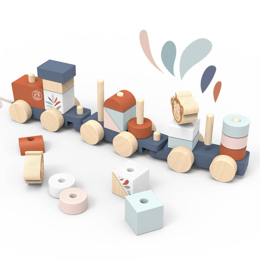 Speedy Monkey - Stacking Train - Citrus Sky Boutique