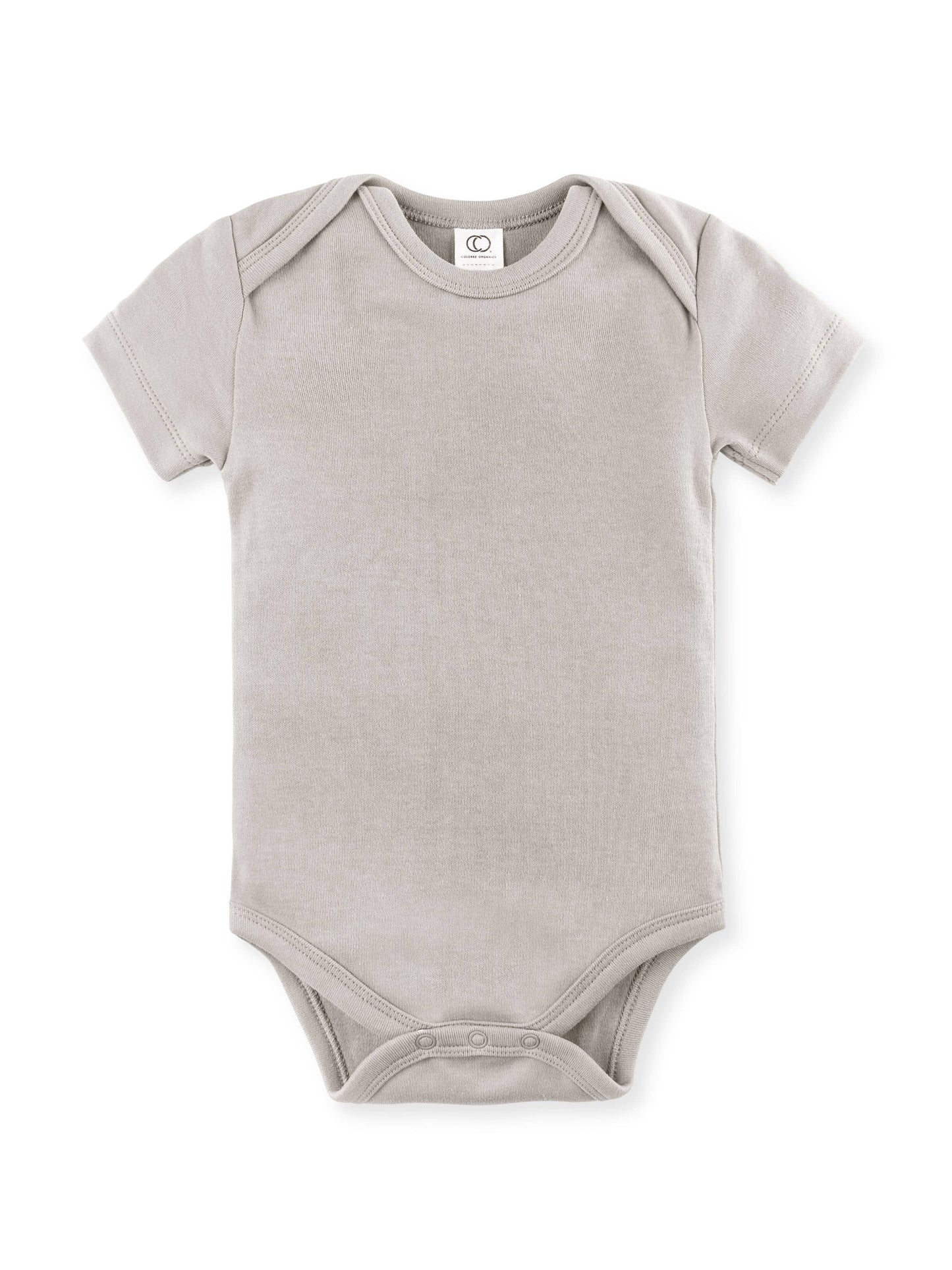 Colored Organics - Organic Baby Short Sleeve Classic Bodysuit - Stone