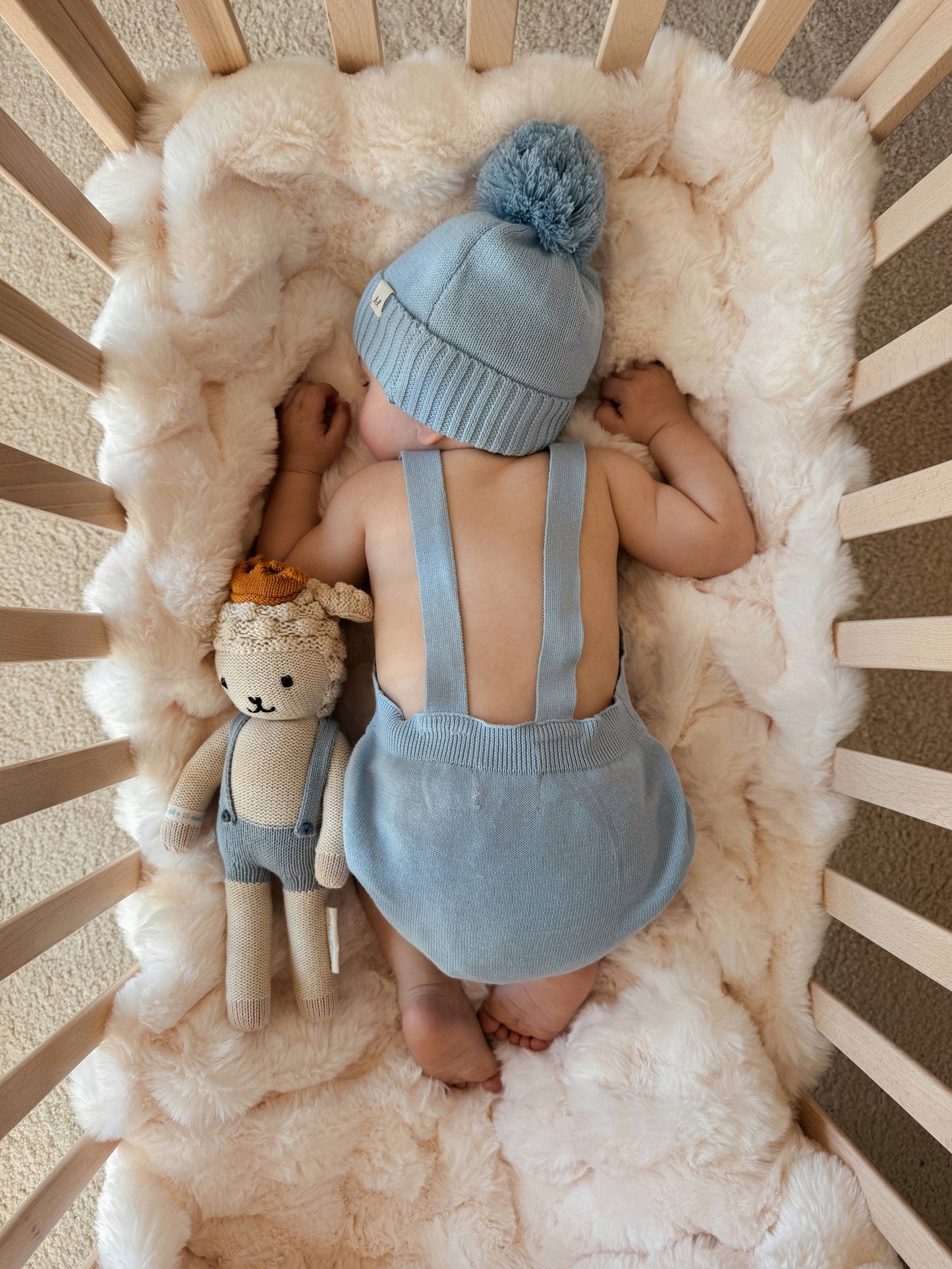 Luna + Luca - Cloud Dreams Romper - Powder Blue