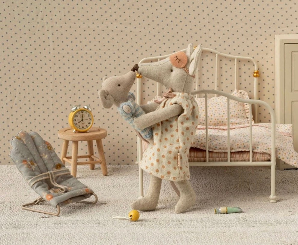 Maileg - Alarm Clock, Mouse - Yellow