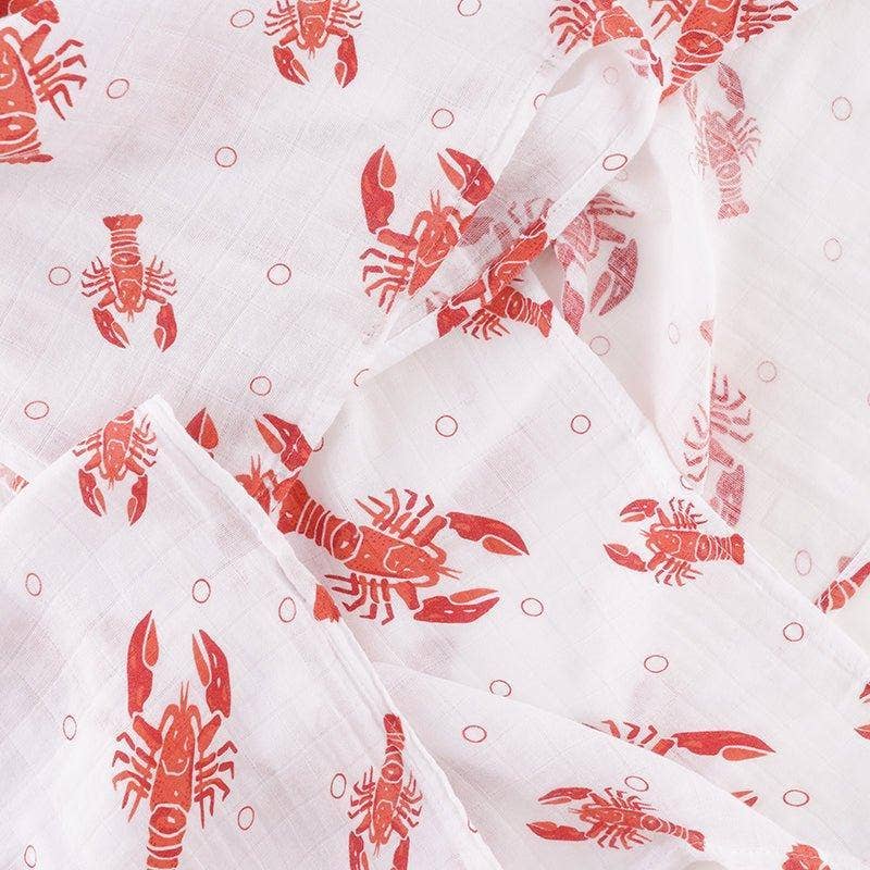 Little Hometown - Heads and Tails Baby Muslin Swaddle Receiving Blanket