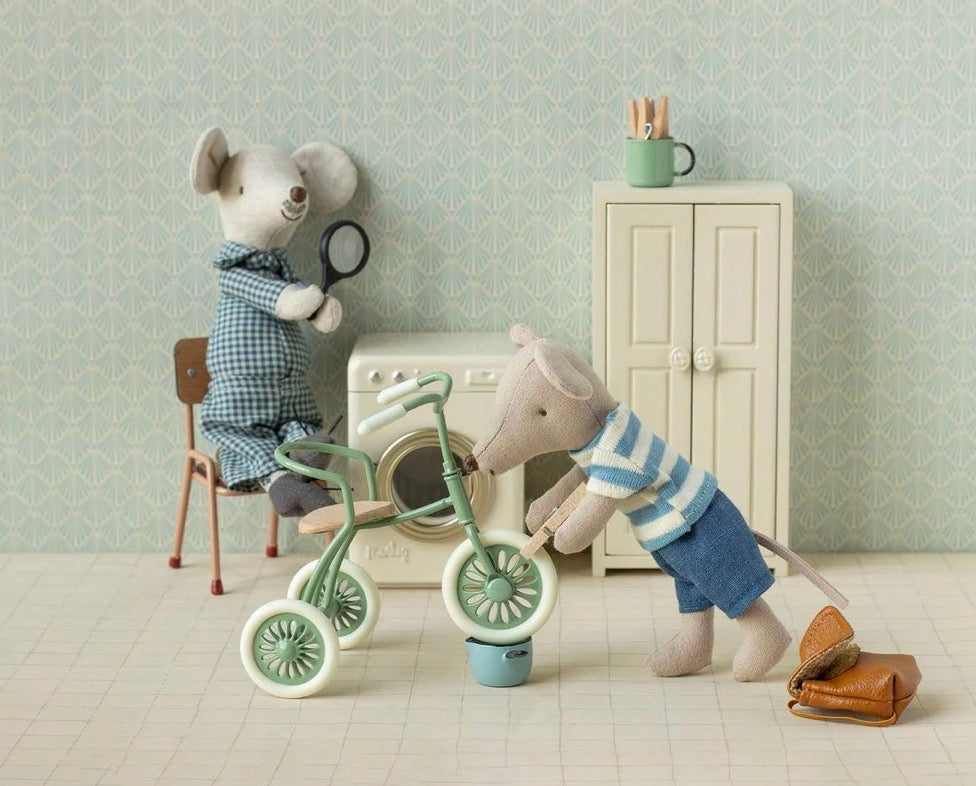 Maileg - Abri à Tricycle, Mouse - Green
