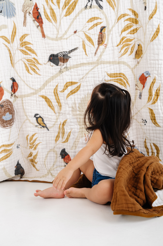 Clementine Kids - Large For the Birds Throw Blanket