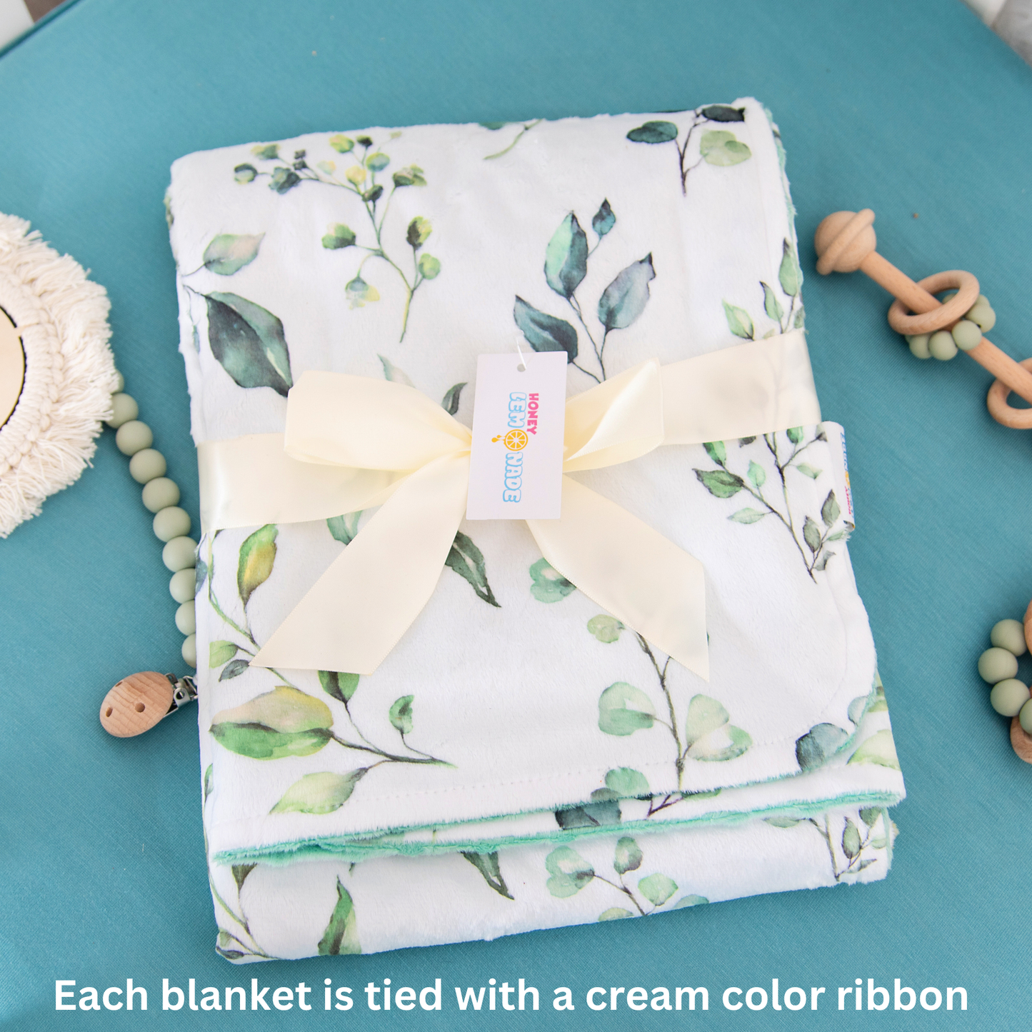 Honey Lemonade - Baby & Toddler Minky Blanket - Ballerinas
