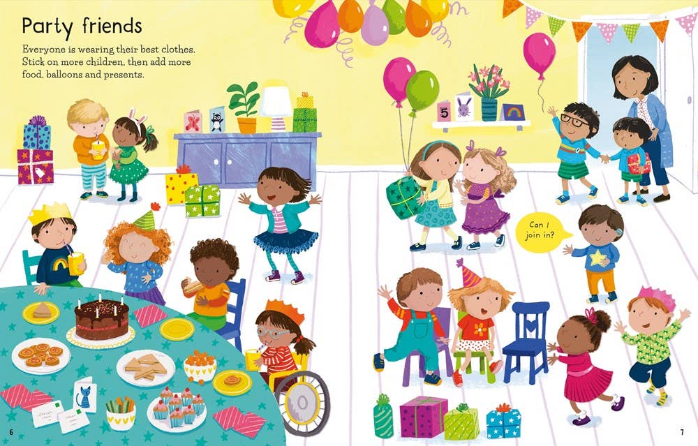 HarperCollins - First Sticker Book My Friends : Usborne