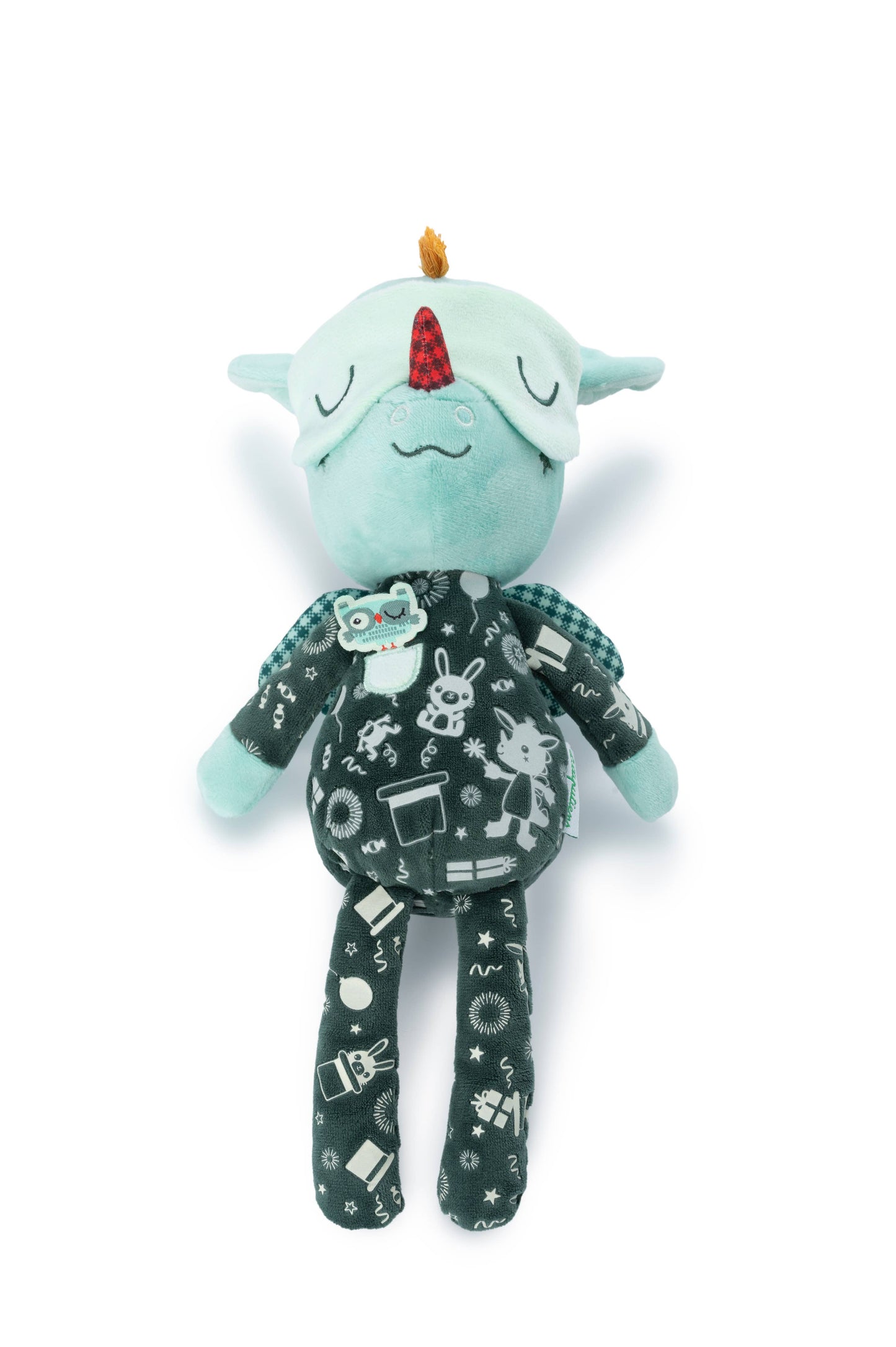 Janod - Joe the Dragon | Glow-in-the-Dark Sleeping Cuddle