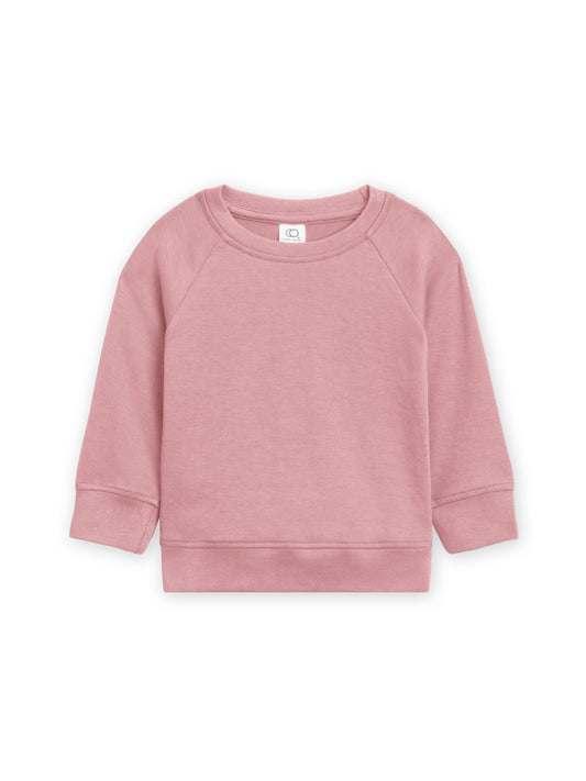 Colored Organics - Organic Baby and Kids Portland Pullover - Rose