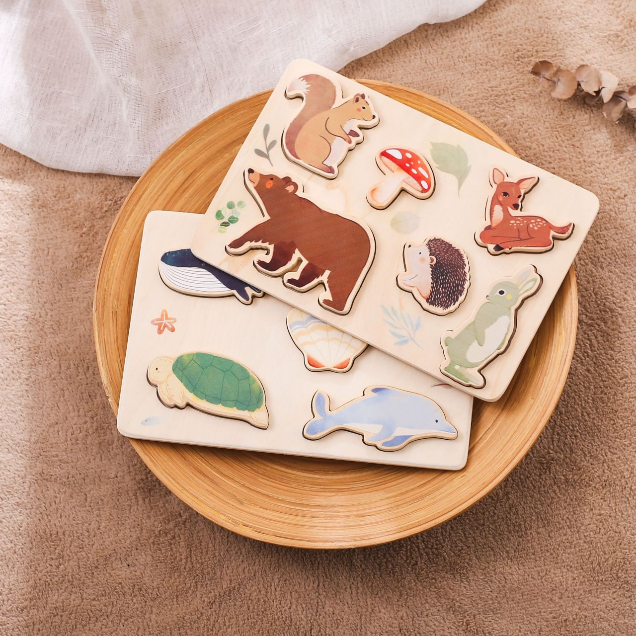 Peaks & Valleys Baby - Woodland Friends Wooden Puzzle