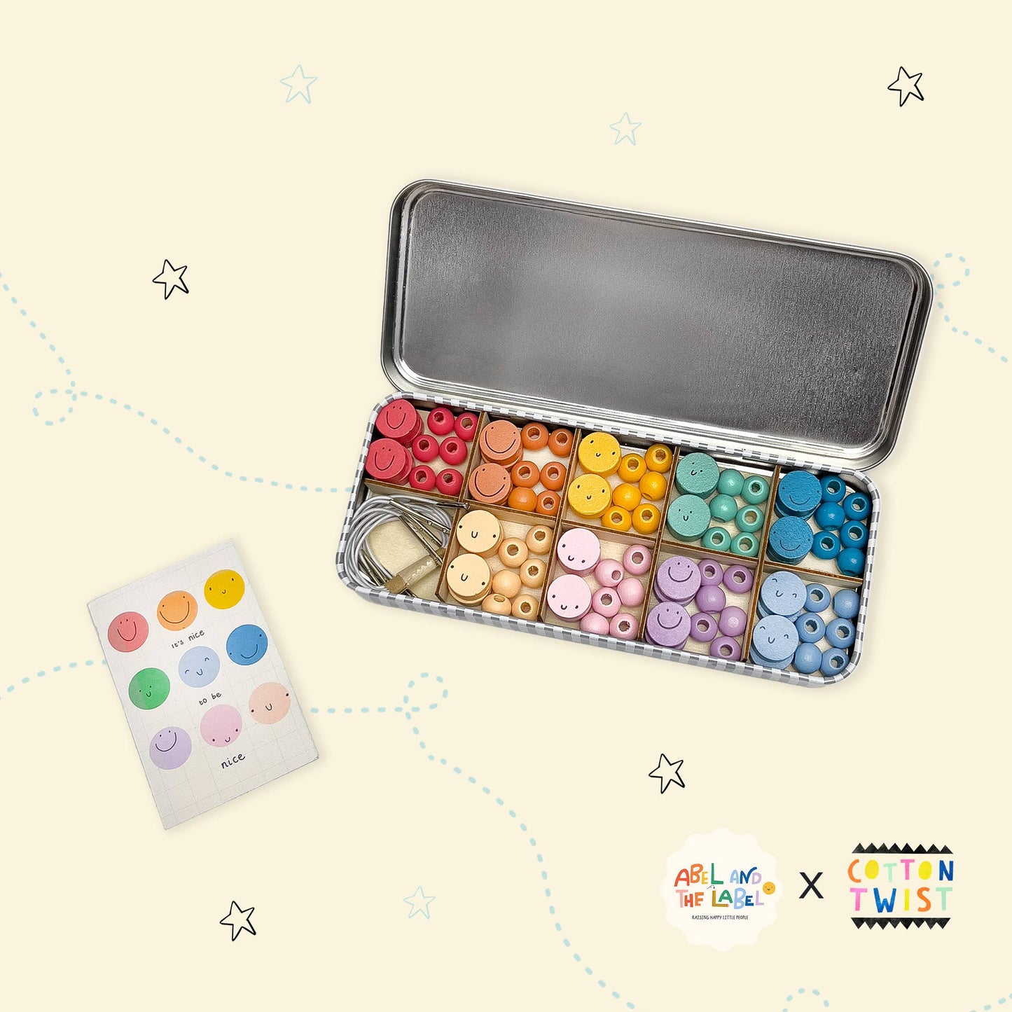 Cotton Twist - It's Nice To Be Nice Bracelet Beading Kit